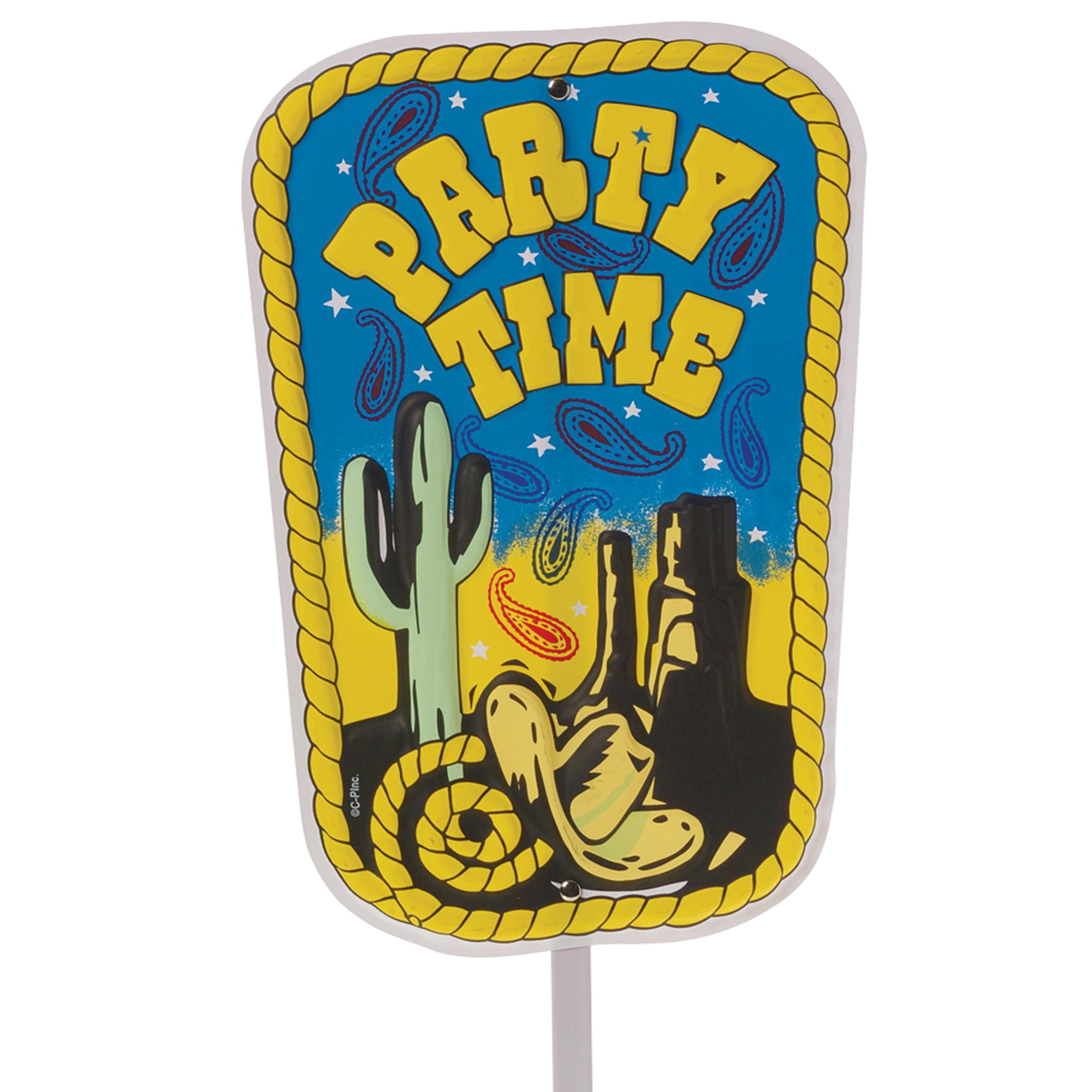 Western Classroom Party Sign