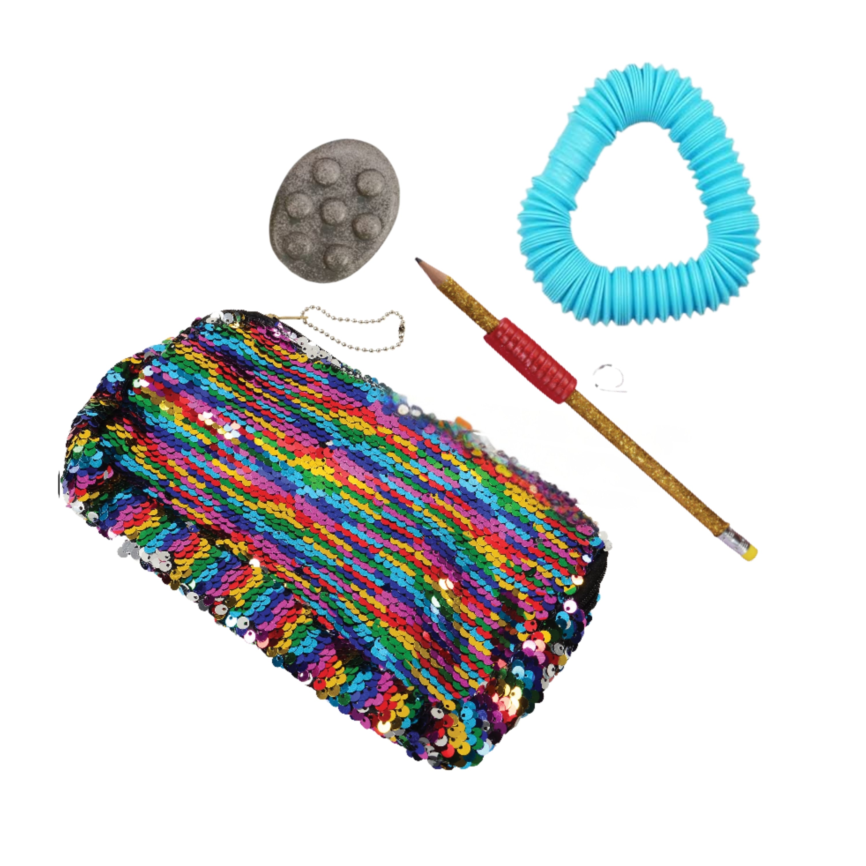 Tactile Sensory Sequin Storage Pouch
