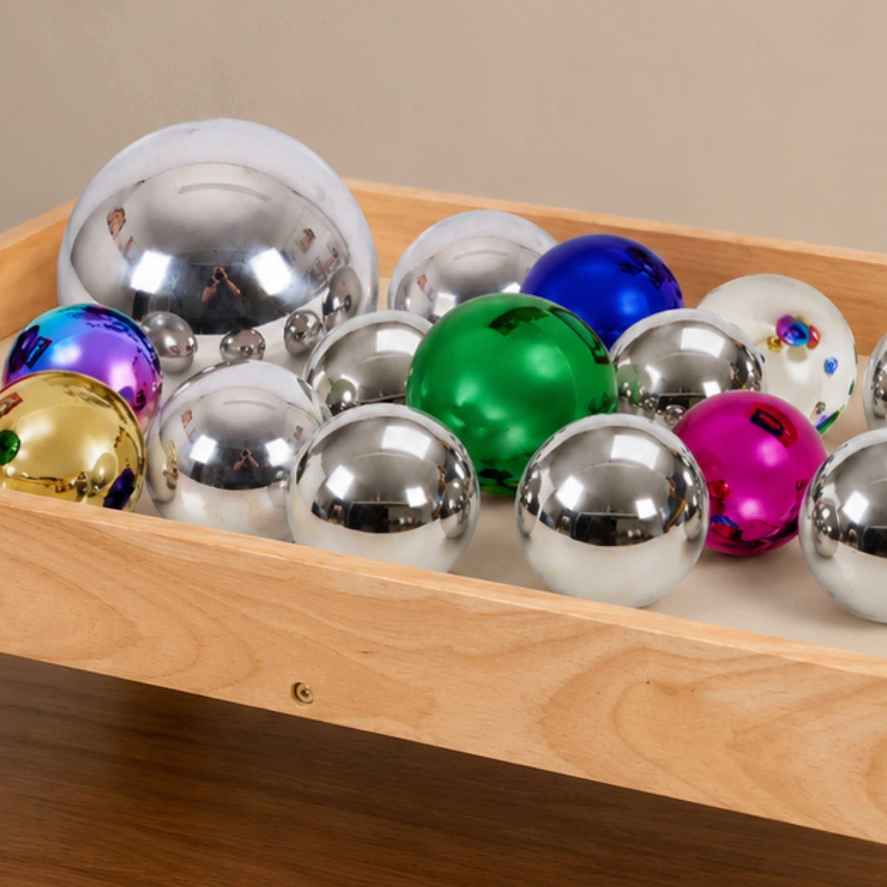Mirror Sensory Ball Discovery Basket