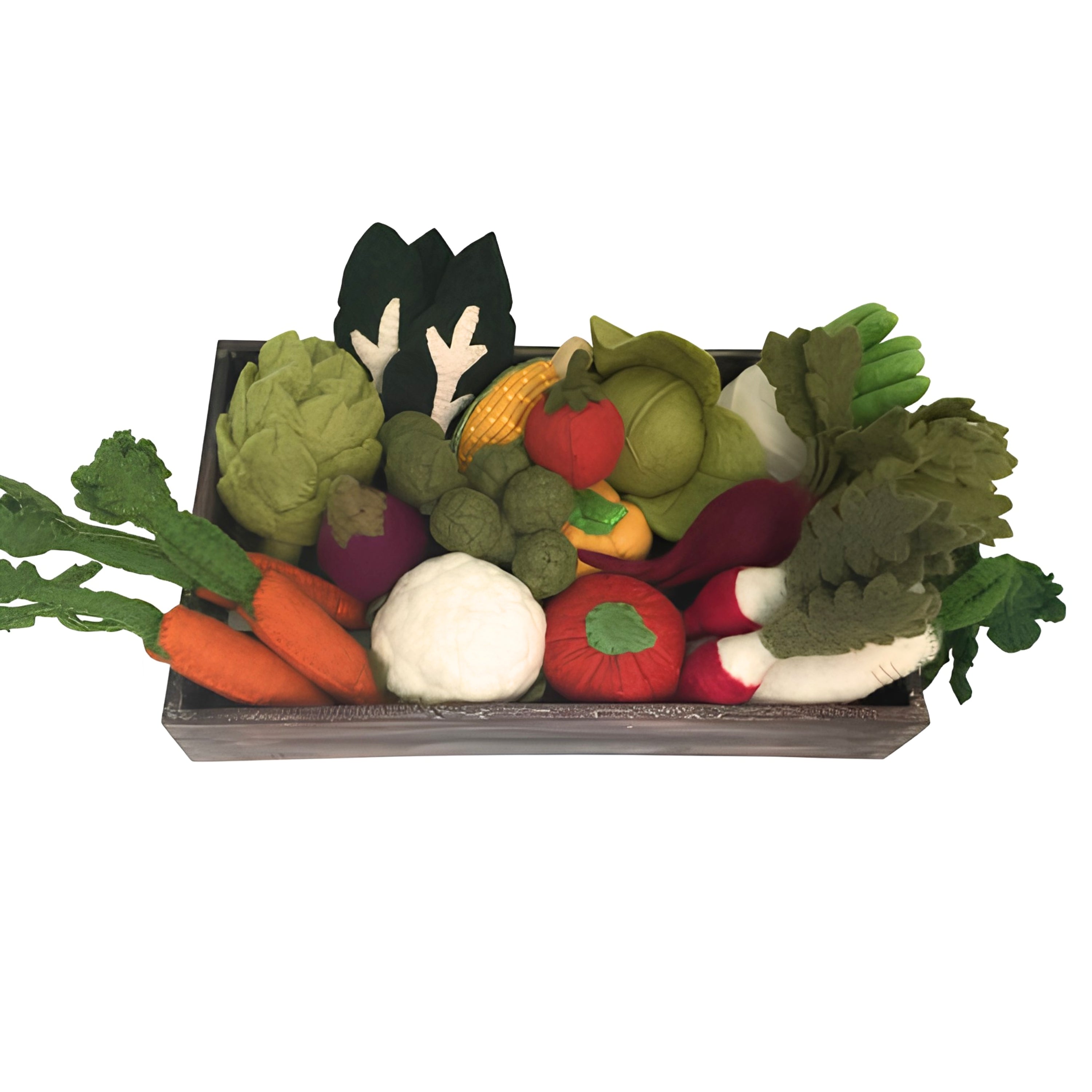 Farm-to-Table Wool Felt Veggie Crate
