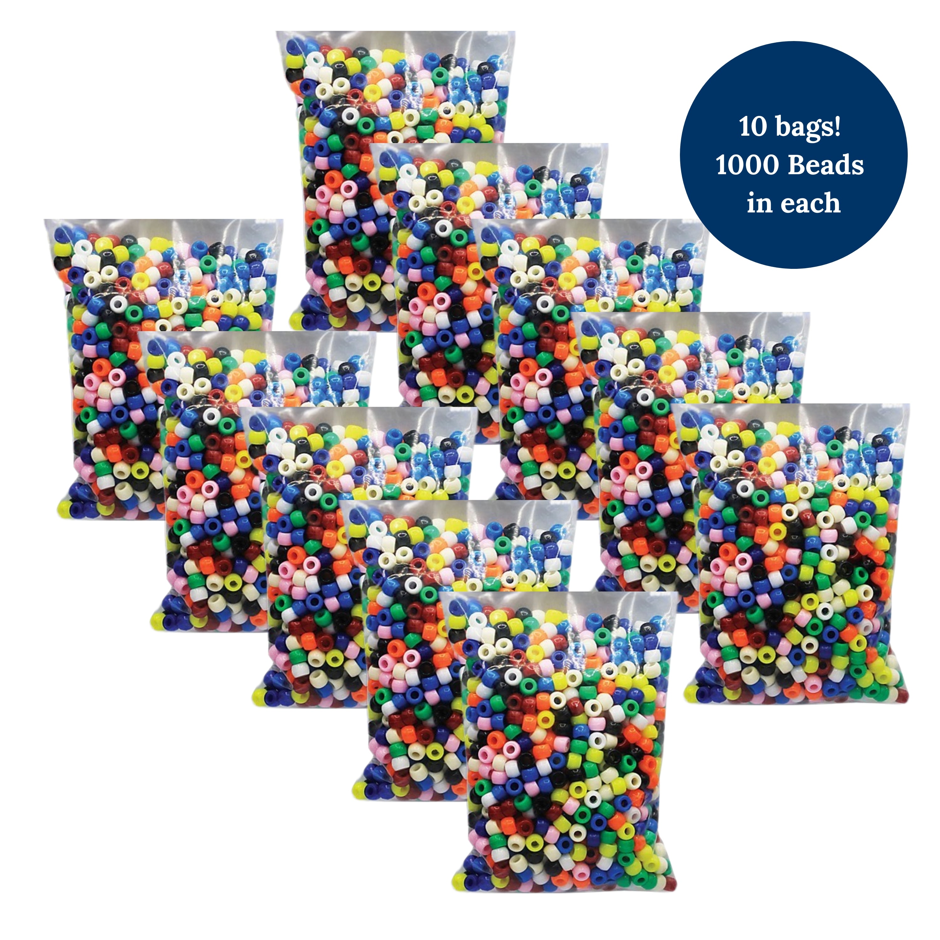 10,000 Sensory Pony Beads – Washable and Reusable