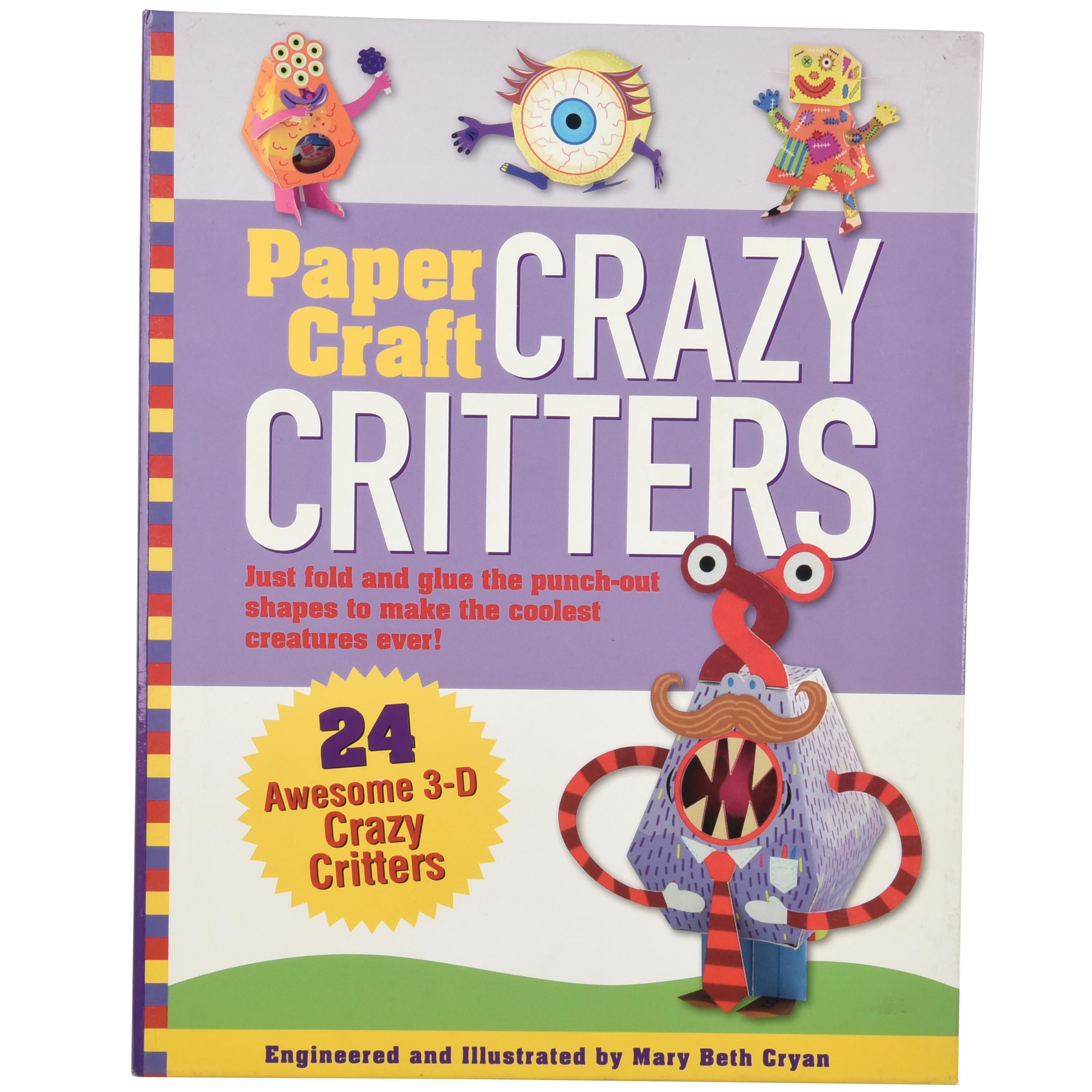Crazy Critters Paper Craft Activity Book