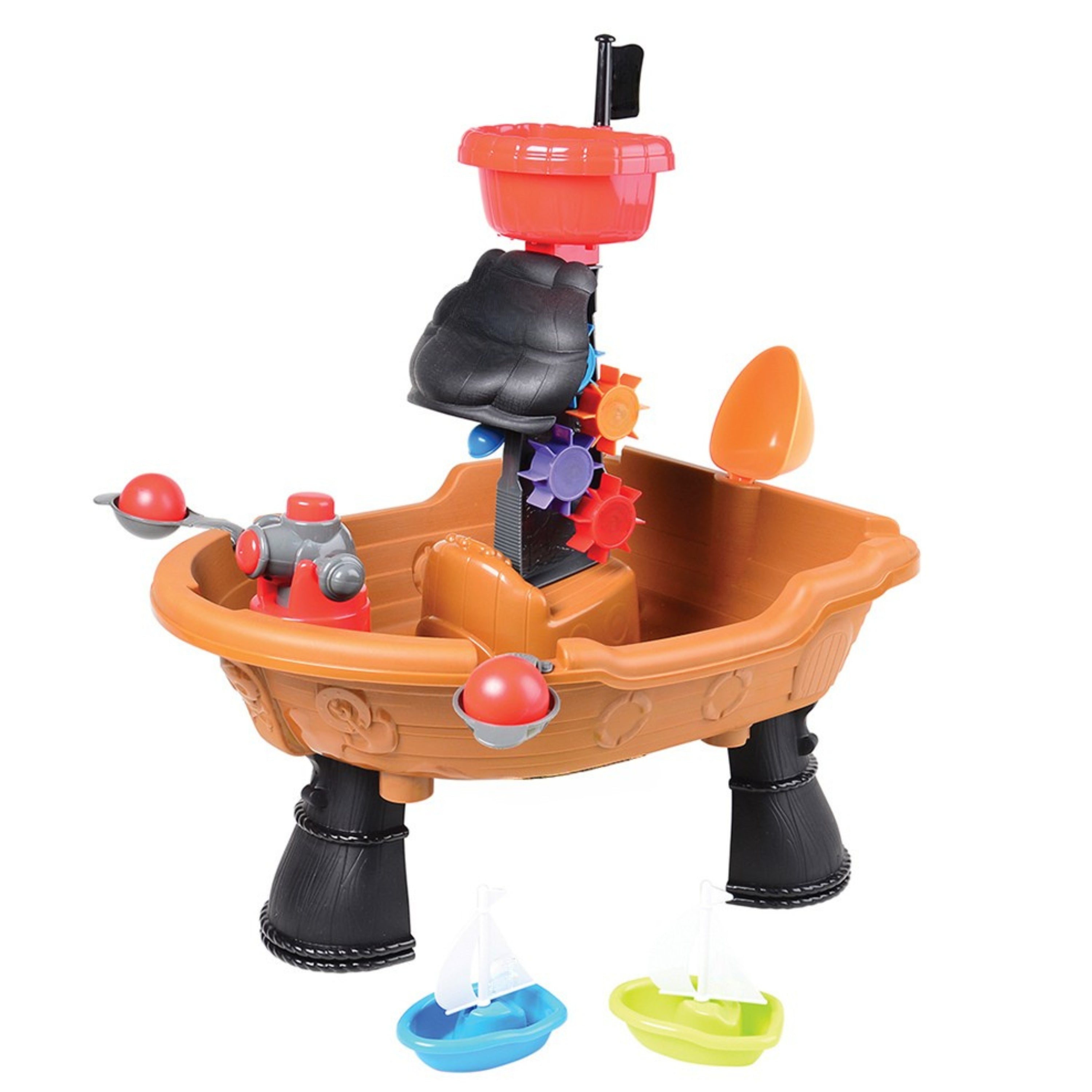 Sensory Voyage Sand & Water Table – Indoor/Outdoor Ship-Themed Water Play Table for Toddlers 18+ Months