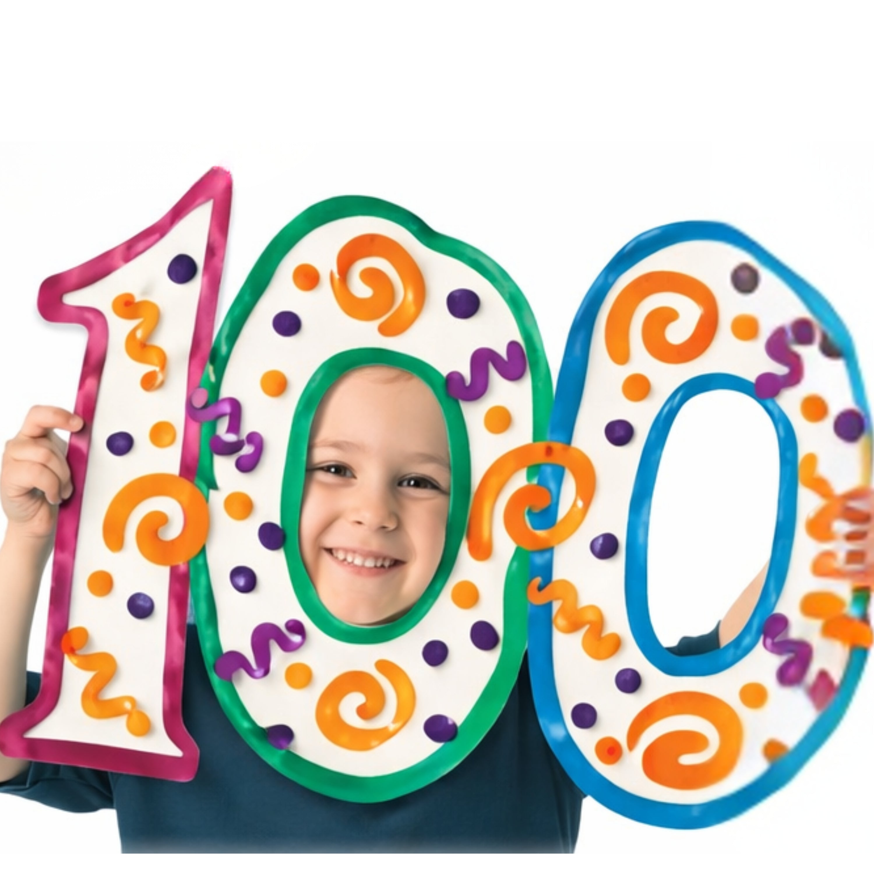 100 Days of School Finger Paint Paper