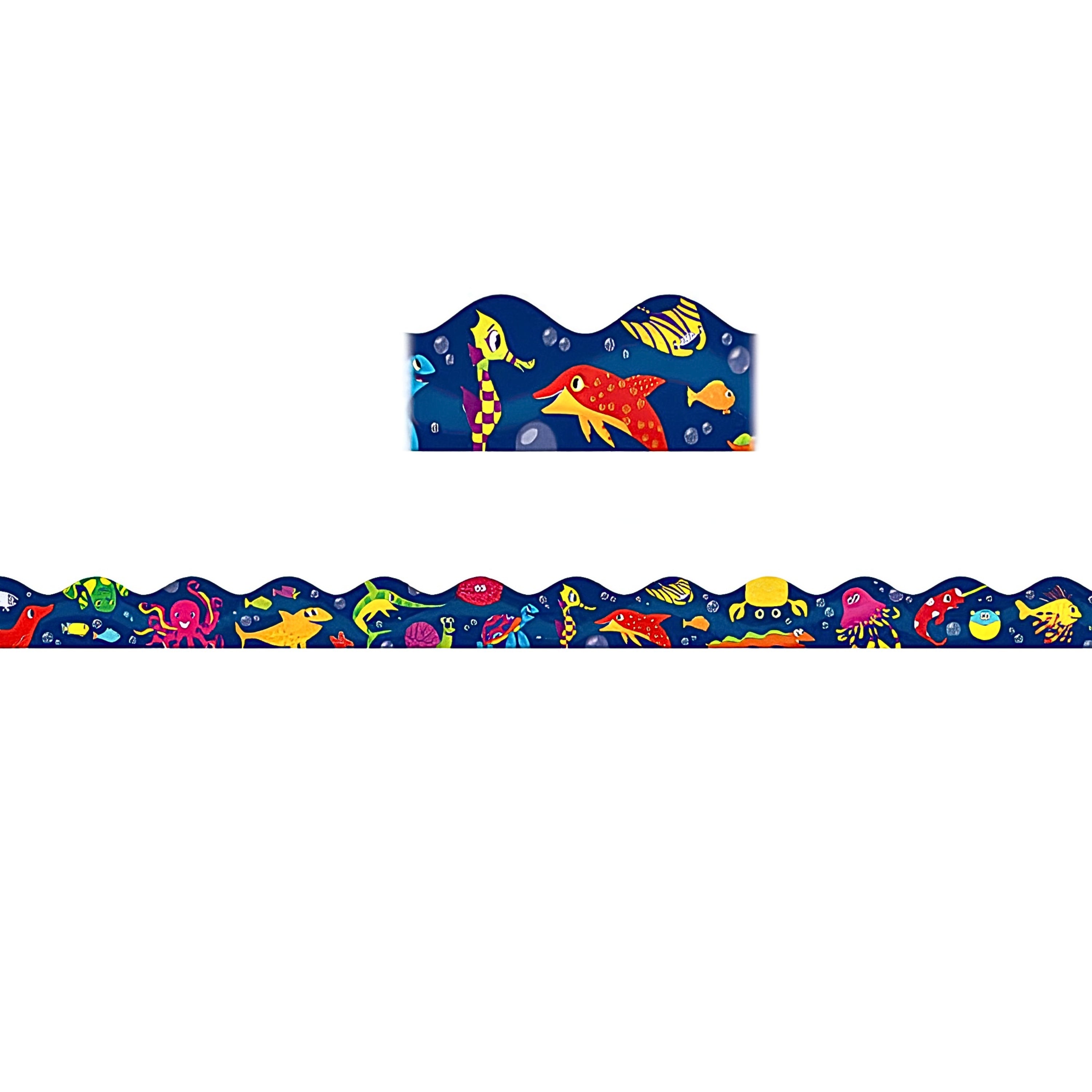 Scholastic Sea Adventure Scalloped Bulletin Board Border Trimmer