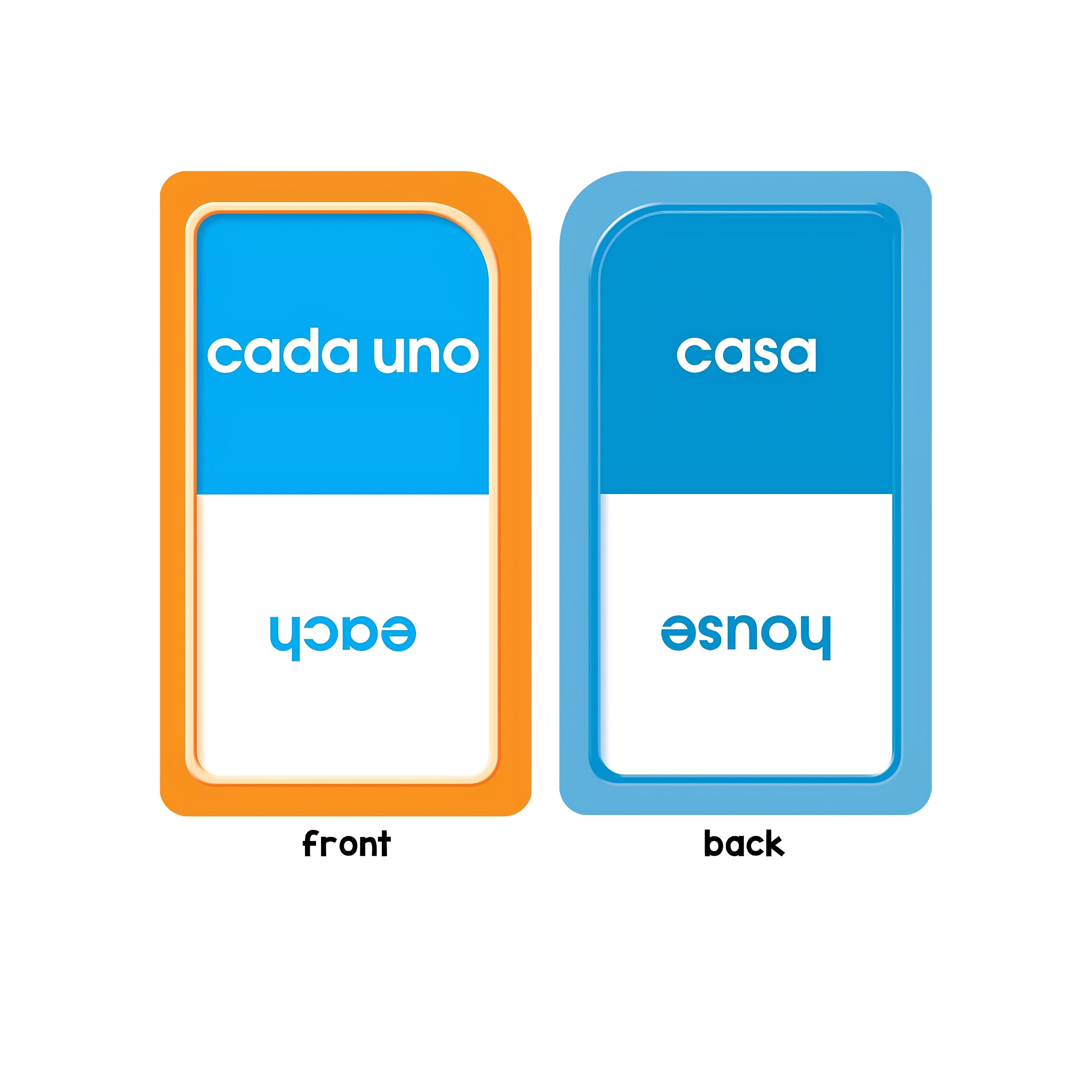 Spanish-English Sight Words Flash Cards – Bilingual Early Reading & ESL Learning, 56 Cards
