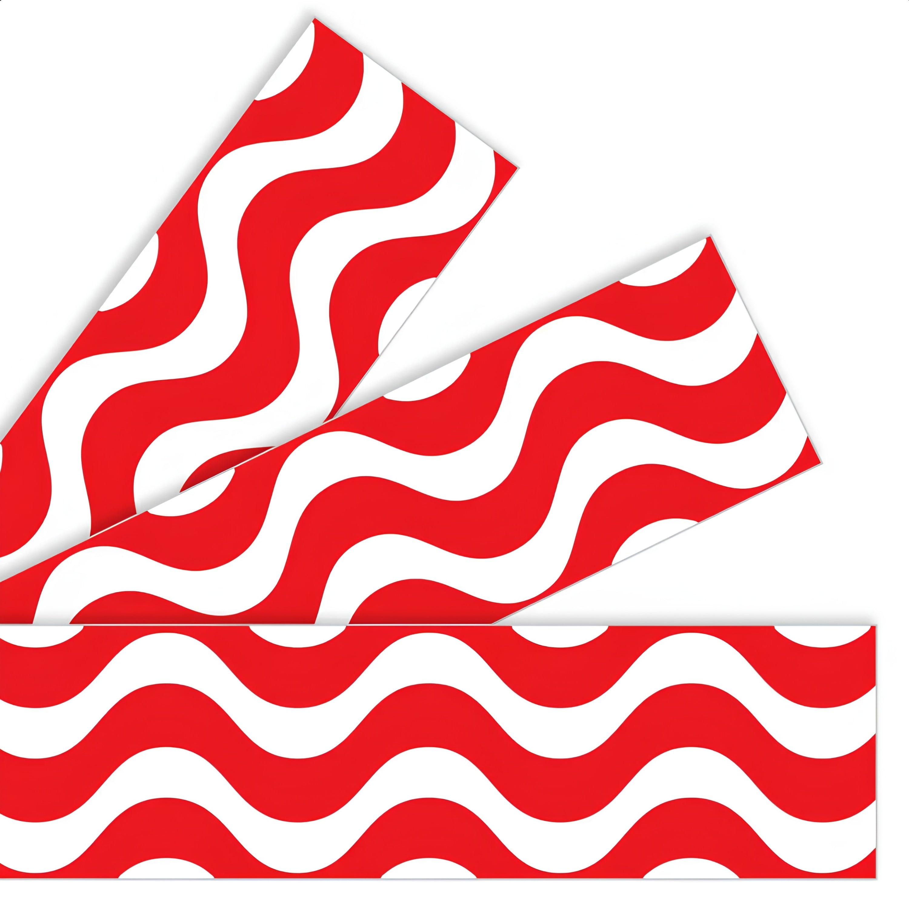 Wavy Bulletin Board Border Trimmers - Red