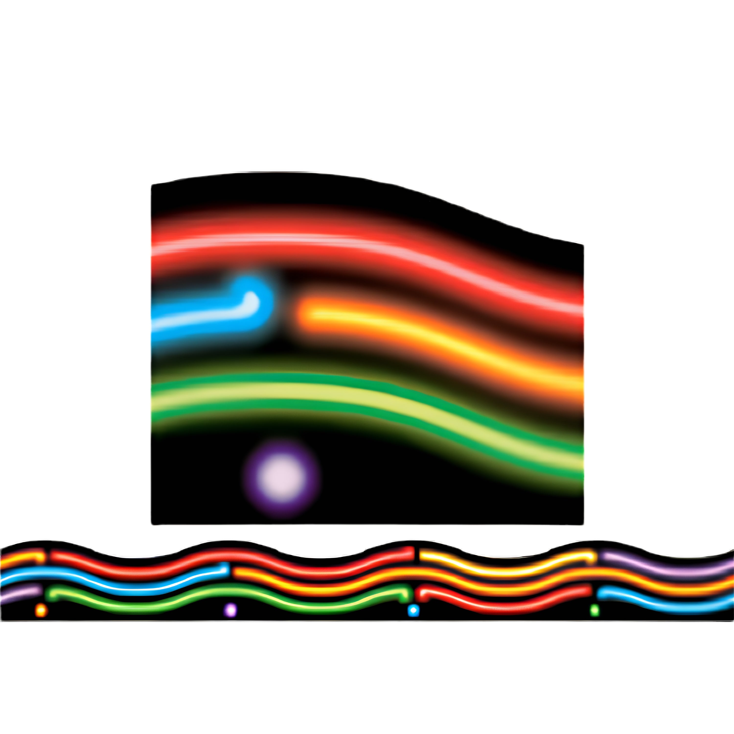 Neon Waves Bulletin Board Trimmers