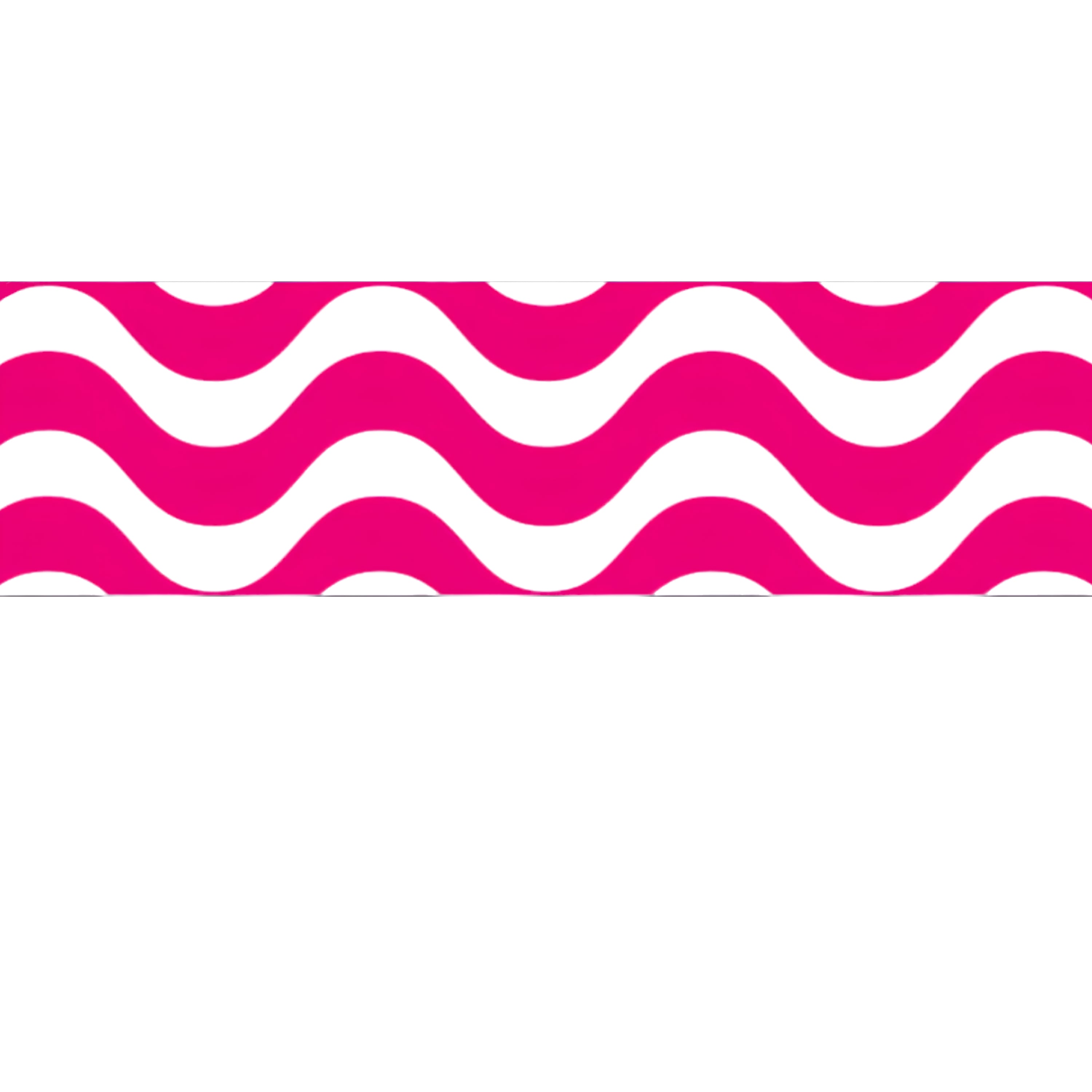 Wavy Bulletin Board Border Trimmers - Pink