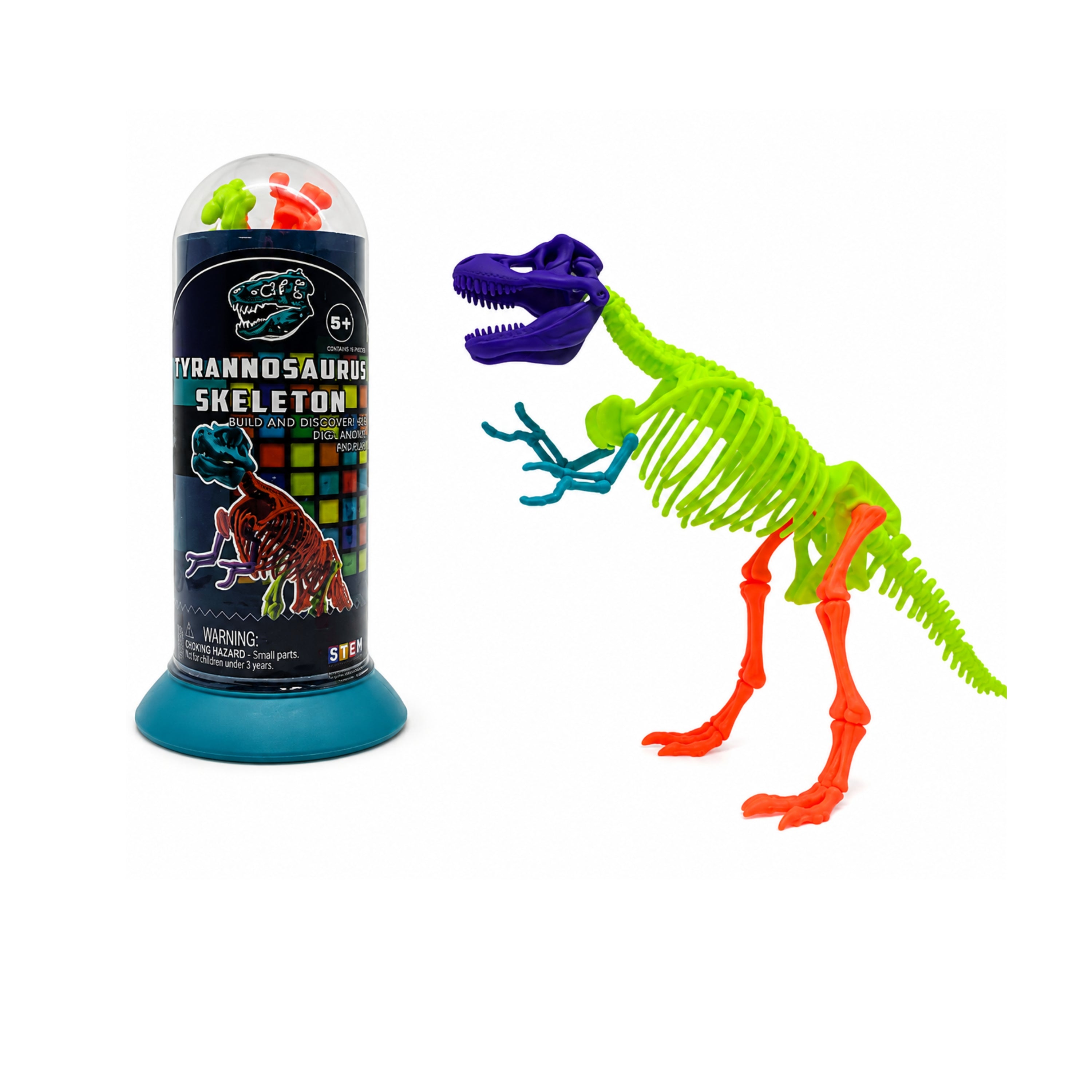 Glow in the Dark Dino Test Tube - Assorted