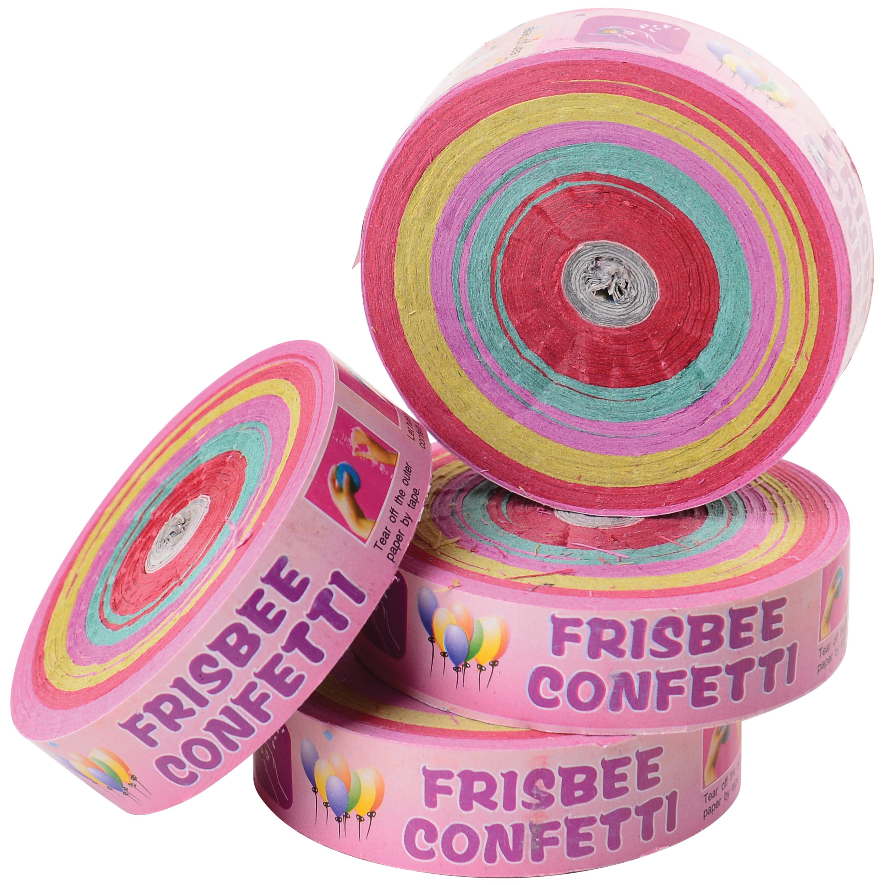 Confetti Paper Rolls – 59 ft, Assorted Colors, 4-Pack