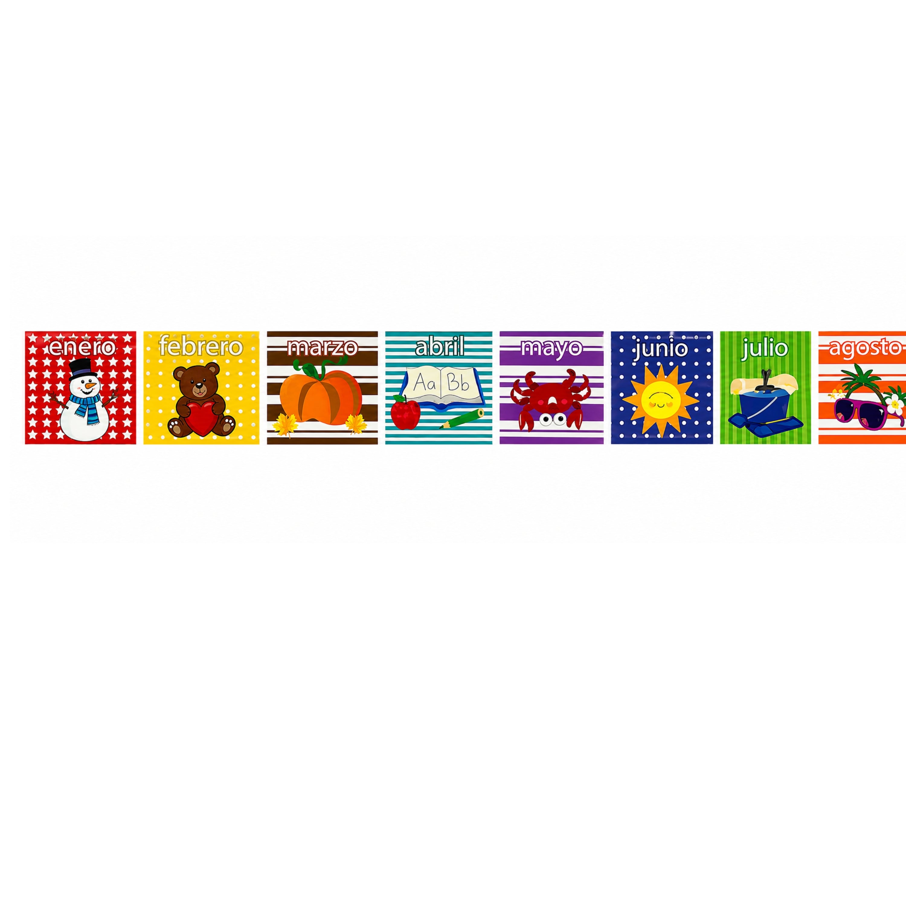 Cenefa Decorativa – Meses del Año Bulletin Board Border