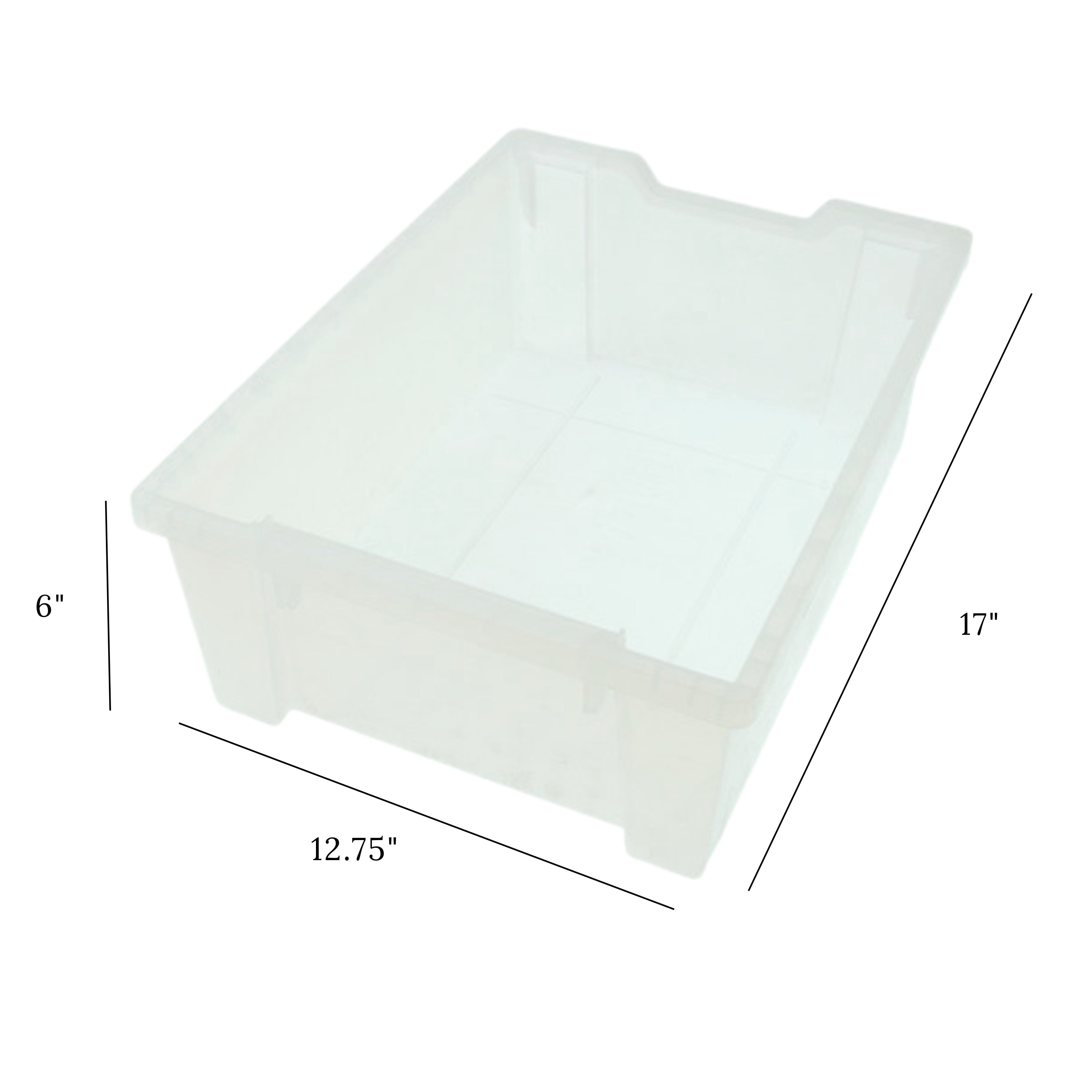 Extra Deep Clear Totes