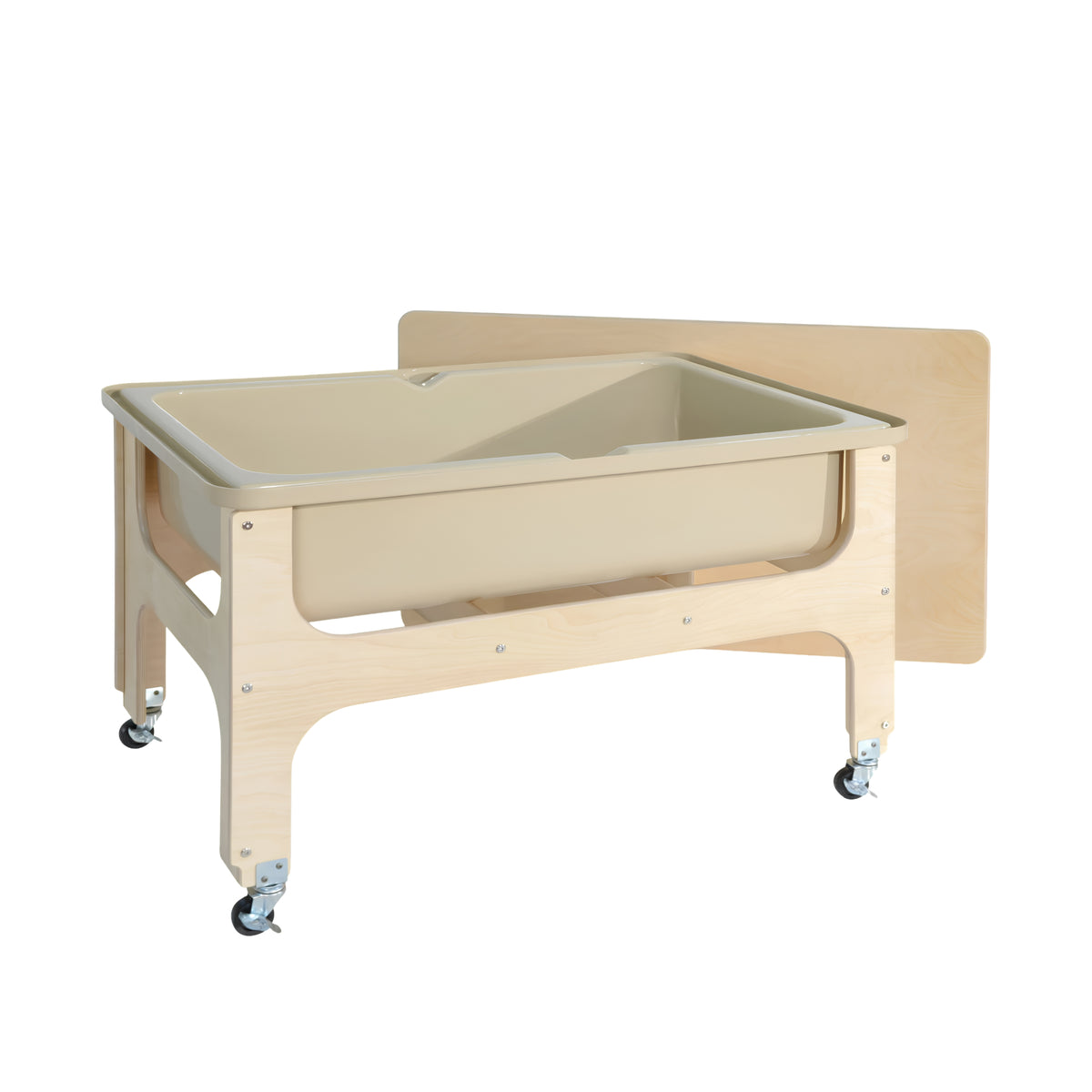 Toddler Sand & Water Sensory Table with Lid and Casters