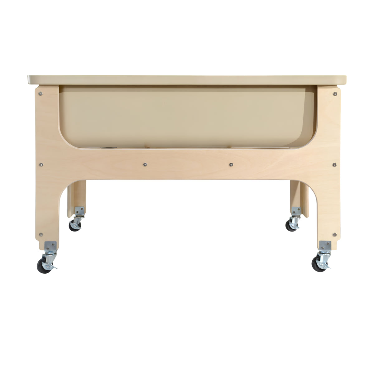 Toddler Sand & Water Sensory Table with Lid and Casters