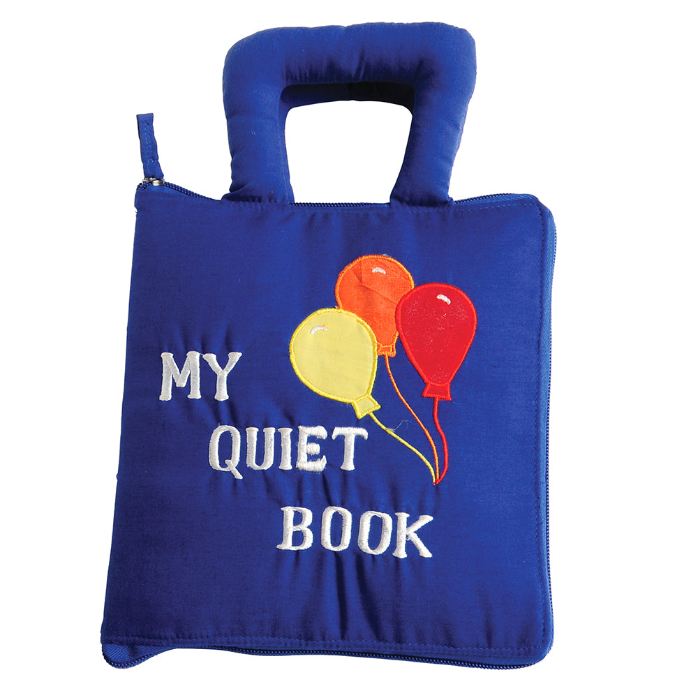 Quiet Book - Sensory Activity Cloth Book with Zipping, Lacing, Buttoning & More