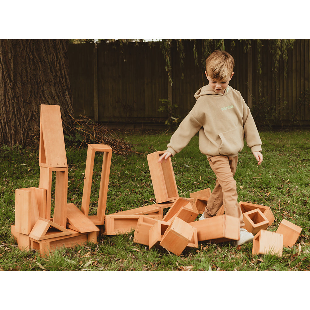Outdoor Hollow Building Blocks - Set of 24