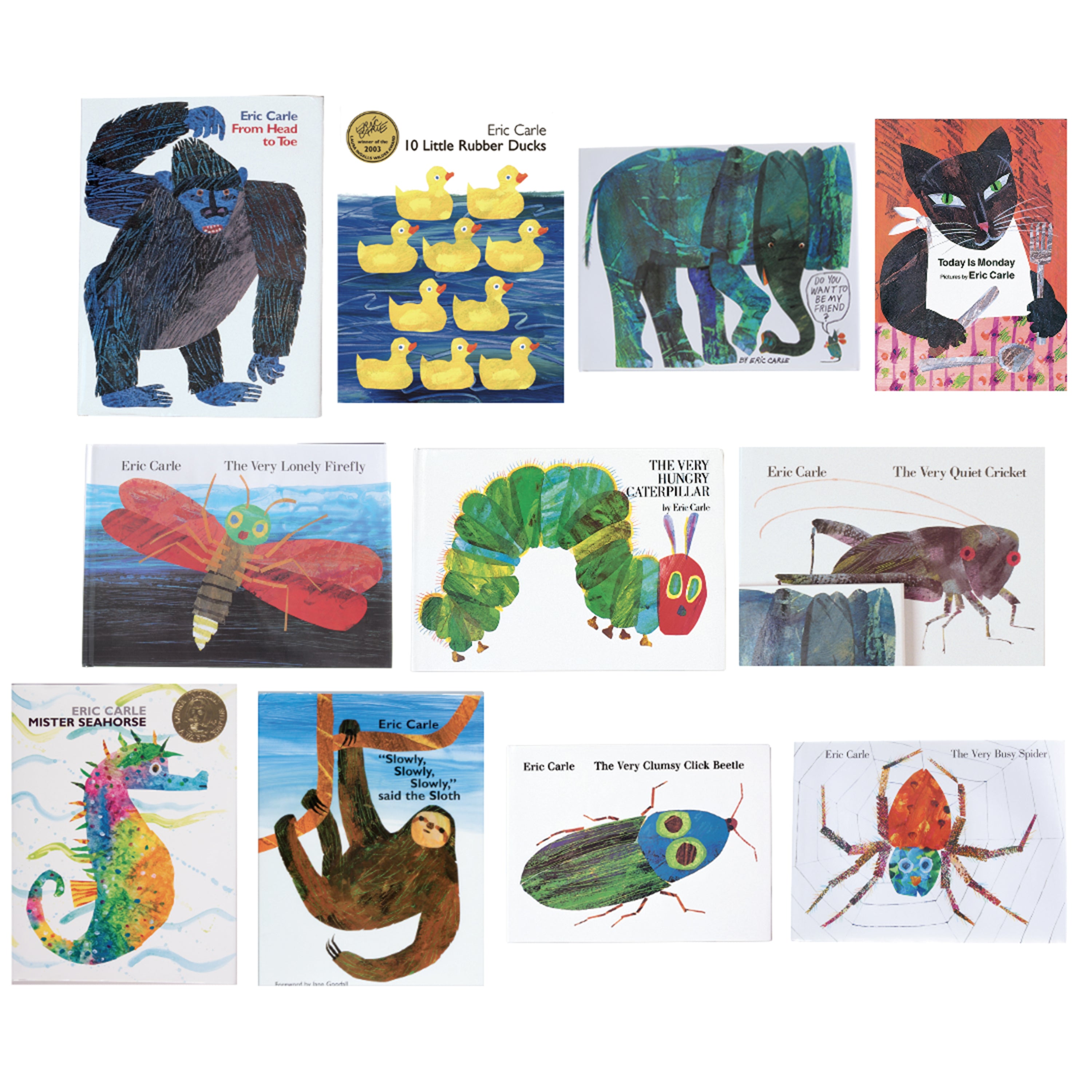The Complete Eric Carle Collection Set of 11 Hardcover Books
