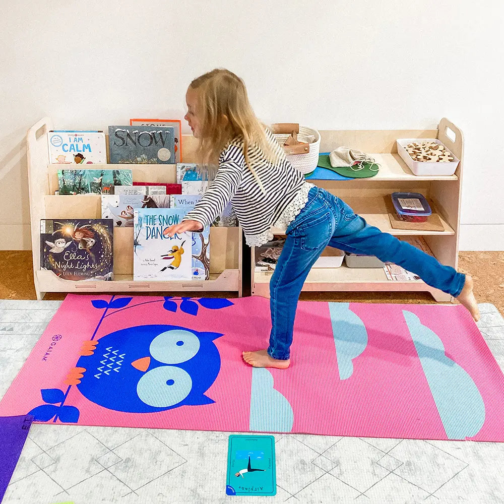 Kid Learning Yoga in the Cassroom