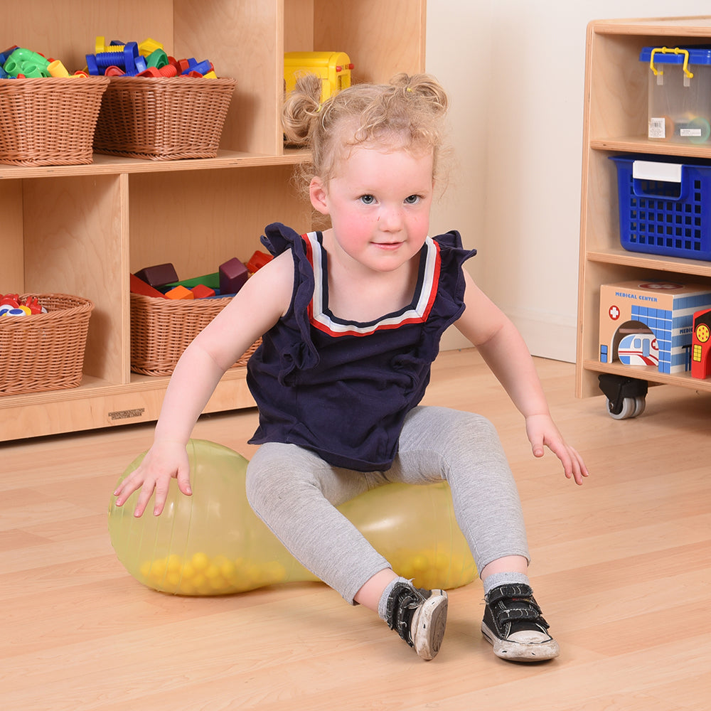 Kid Sitting On Soft Vinyl Rumble Roller