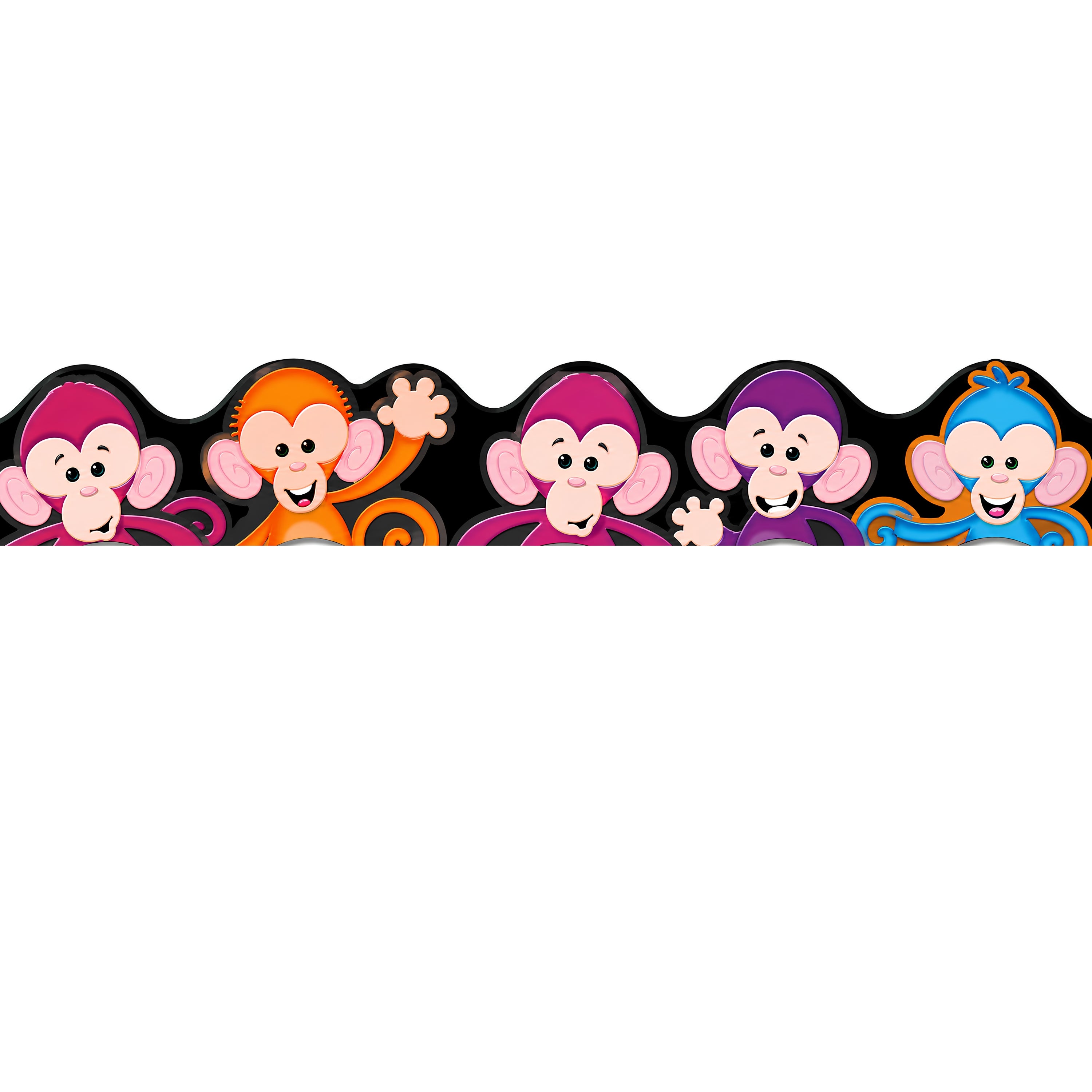 Colorful Monkey Classroom Border Trimmer -39 ft