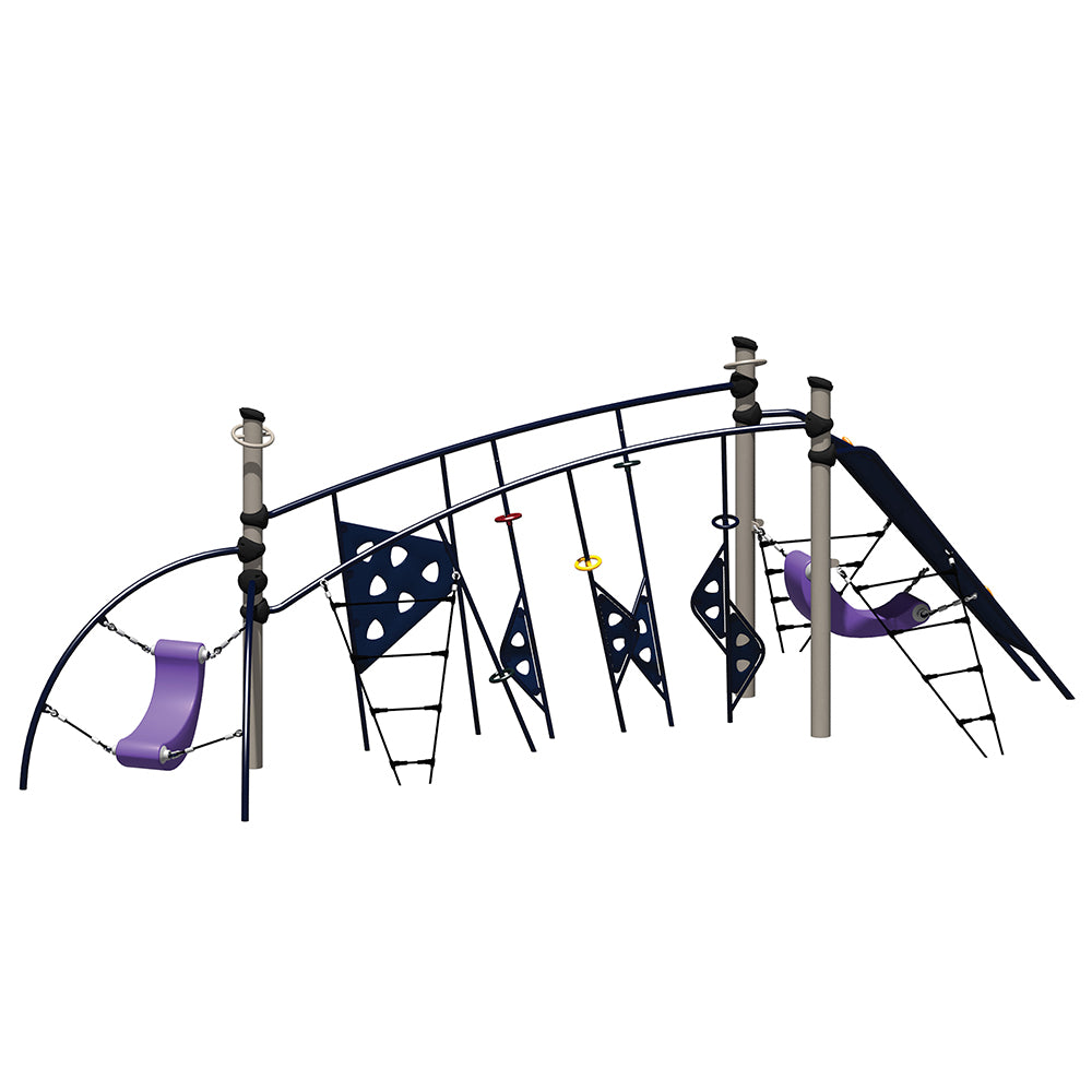 Pinta Playground Structure in Coastal Colors