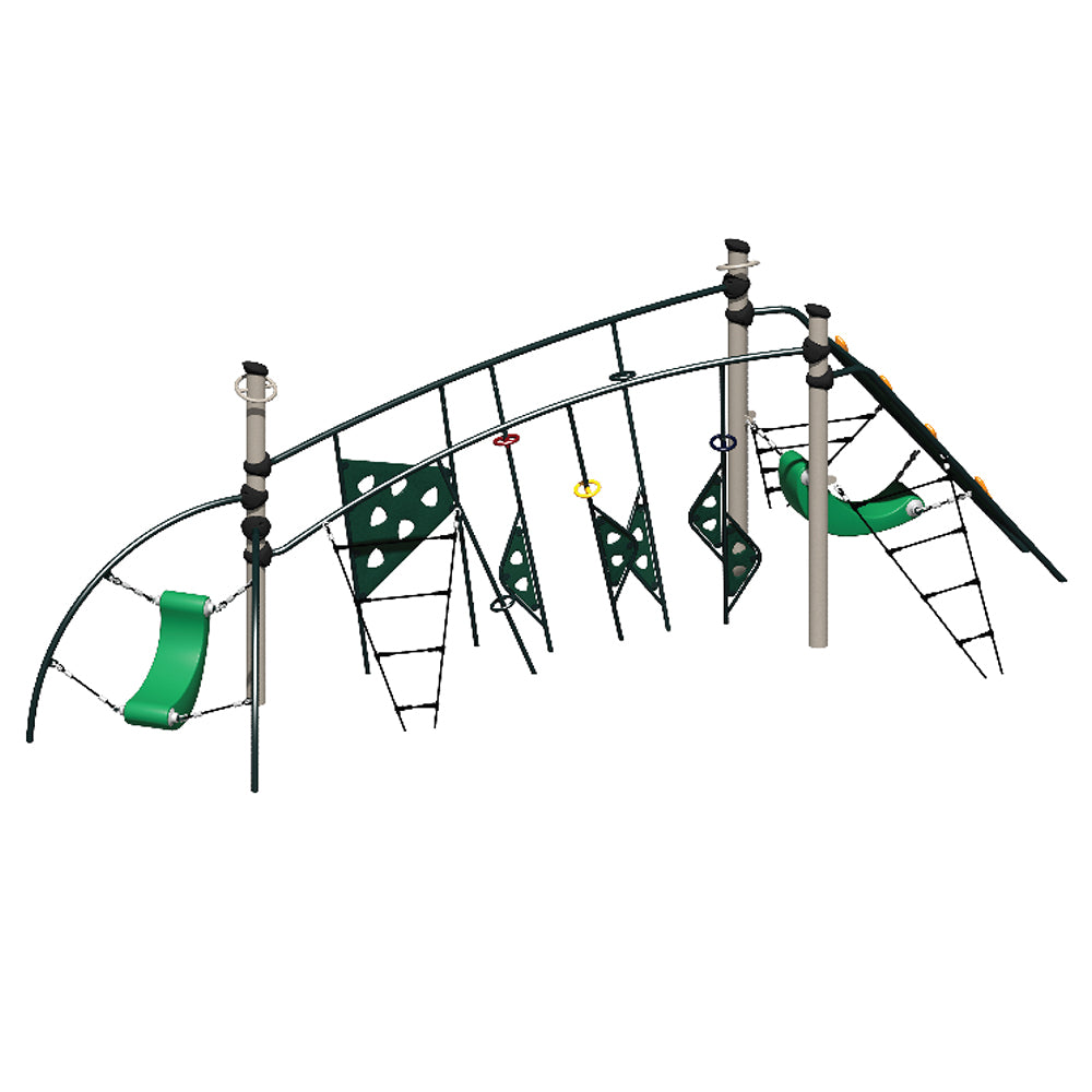 Pinta Playground Structure in Woodland Colors