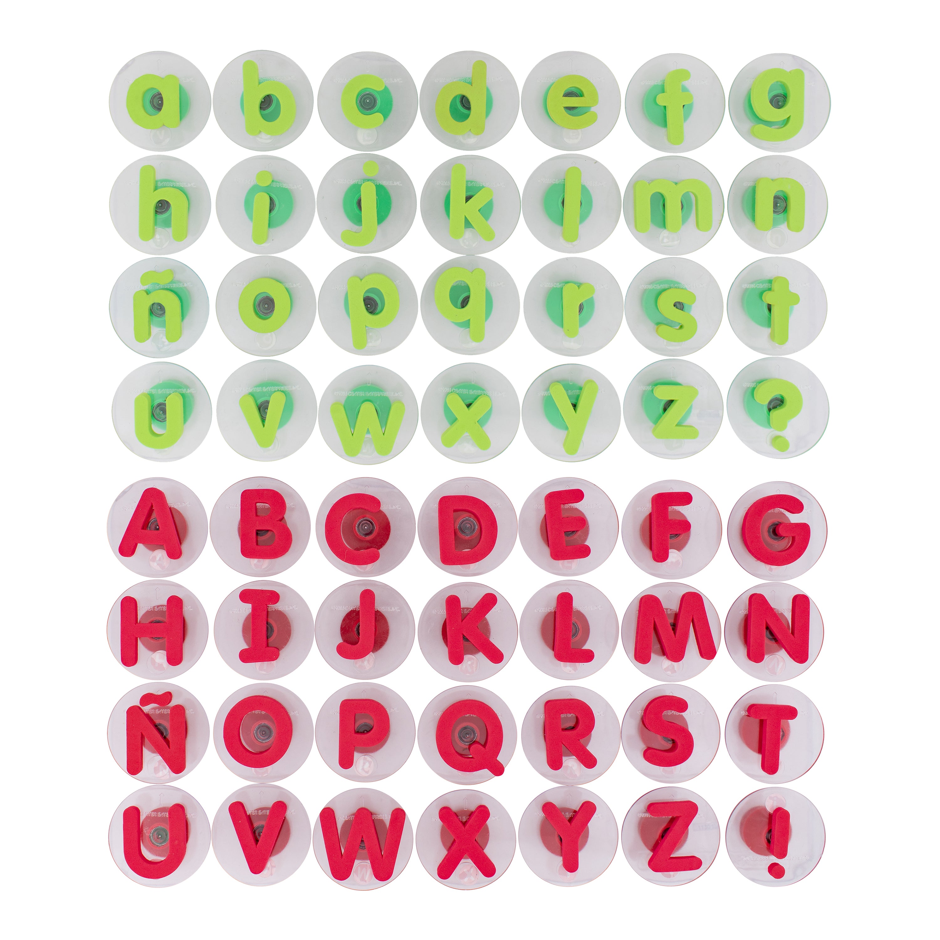 Knobbed Alphabet Stampers - Uppercase & Lowercase