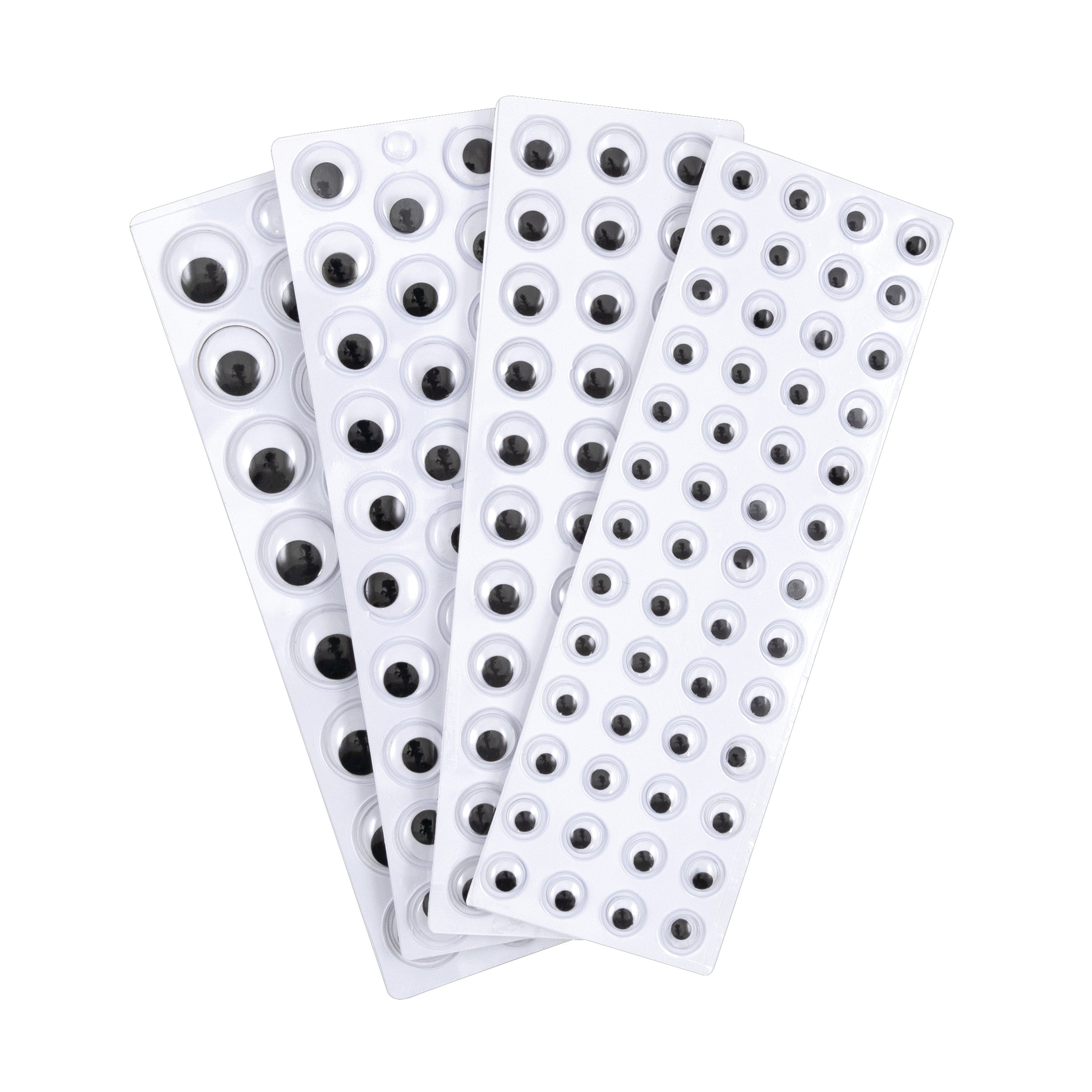 Peel 'N Stick Wiggle Eyes - Black 137 pcs.