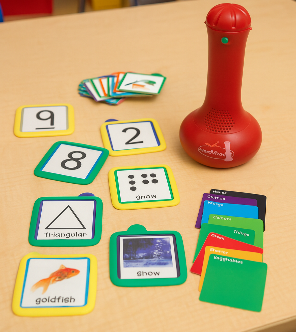 Interactive Word Wand with 100 Picture Cards | Voice Recording