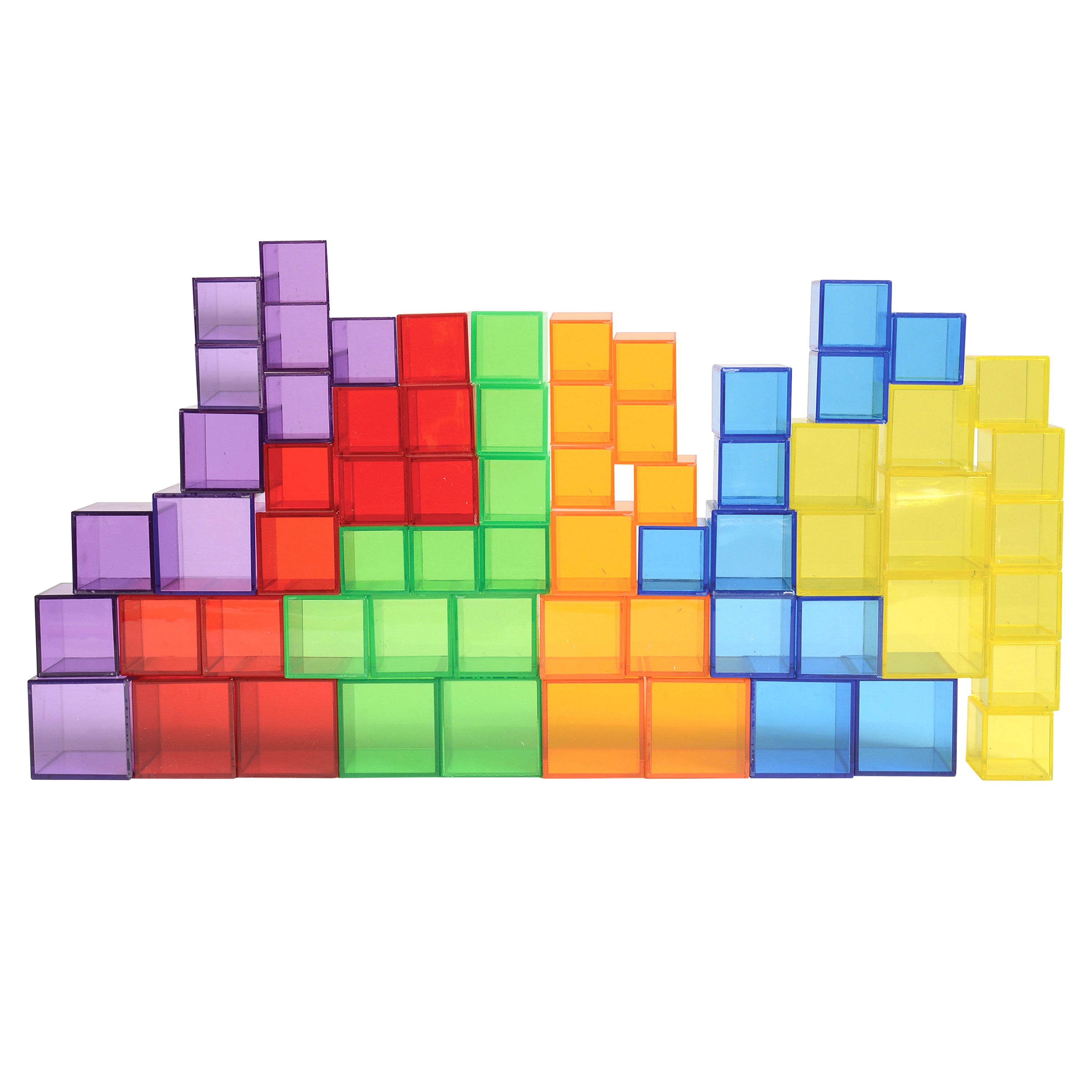 Translucent Cube Blocks 54 pc. Set