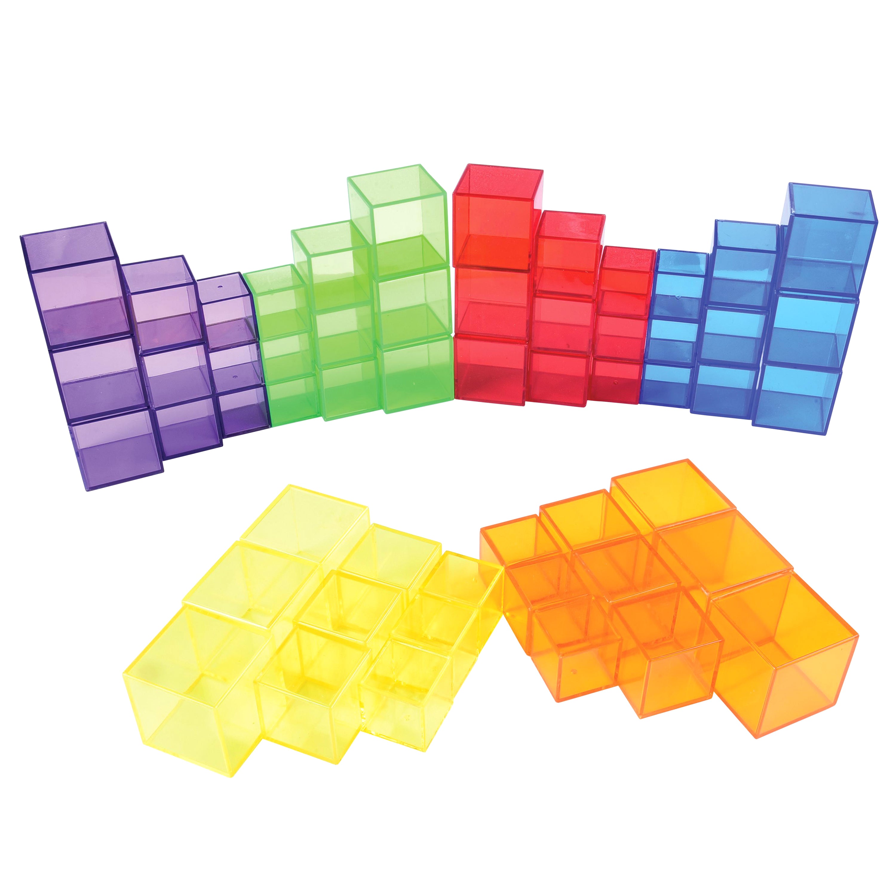 Translucent Cube Blocks 54 pc. Set