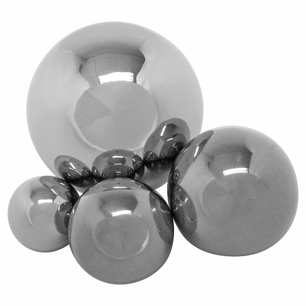 Sensory Reflective Mirror Balls 4-Piece Set | Stainless Steel, Fun & Engaging Play for All Ages