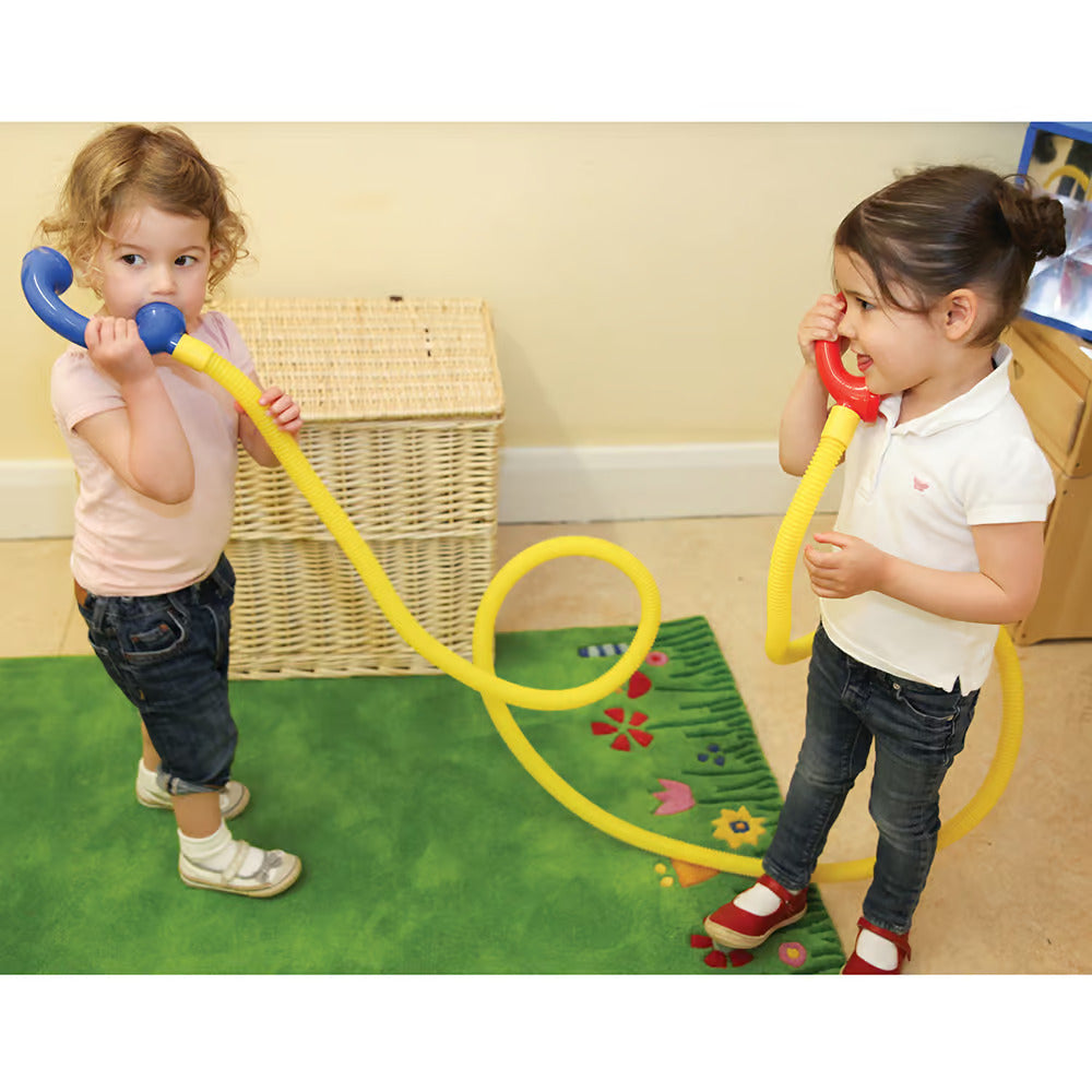 Toddler Active Play Fun with Talking Tube Telephone Set