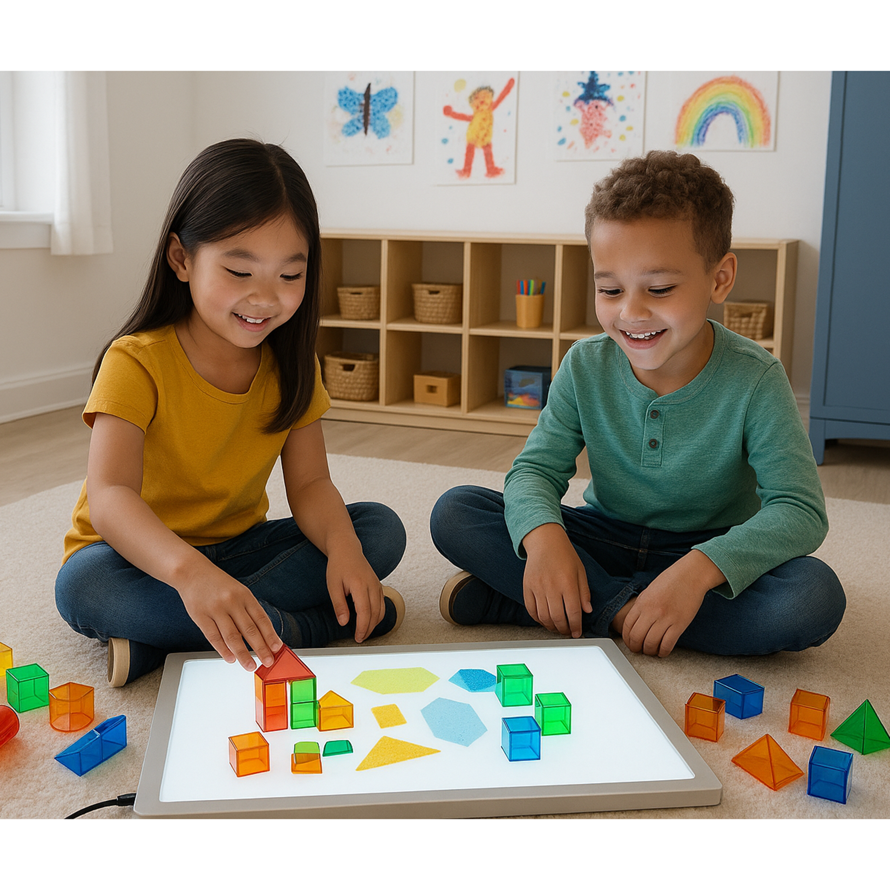 Translucent Color Blocks Set of 50
