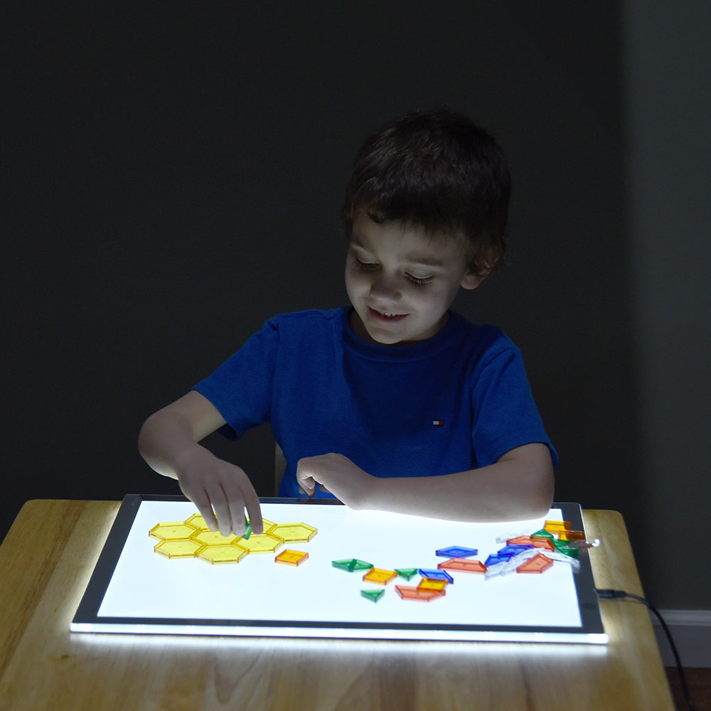 Light Panel Exploration with Pattern Blocks