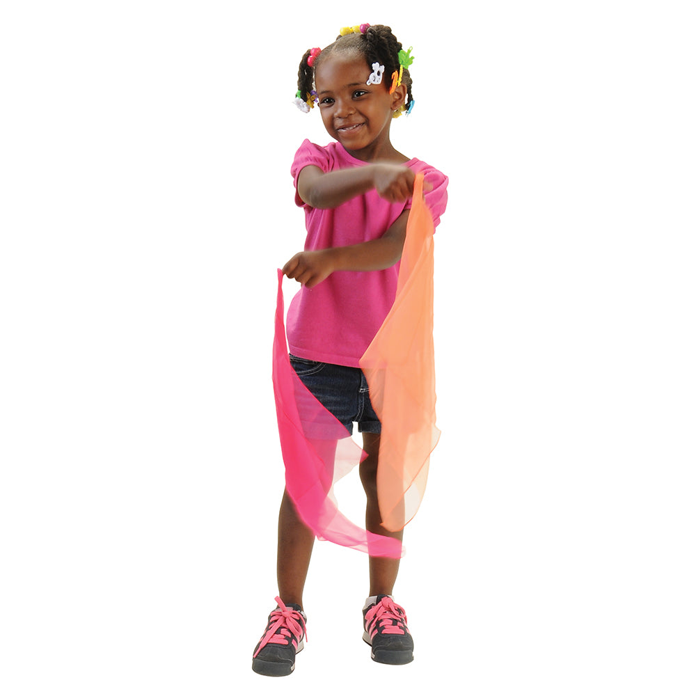Kid Dancing with Movement Scarves