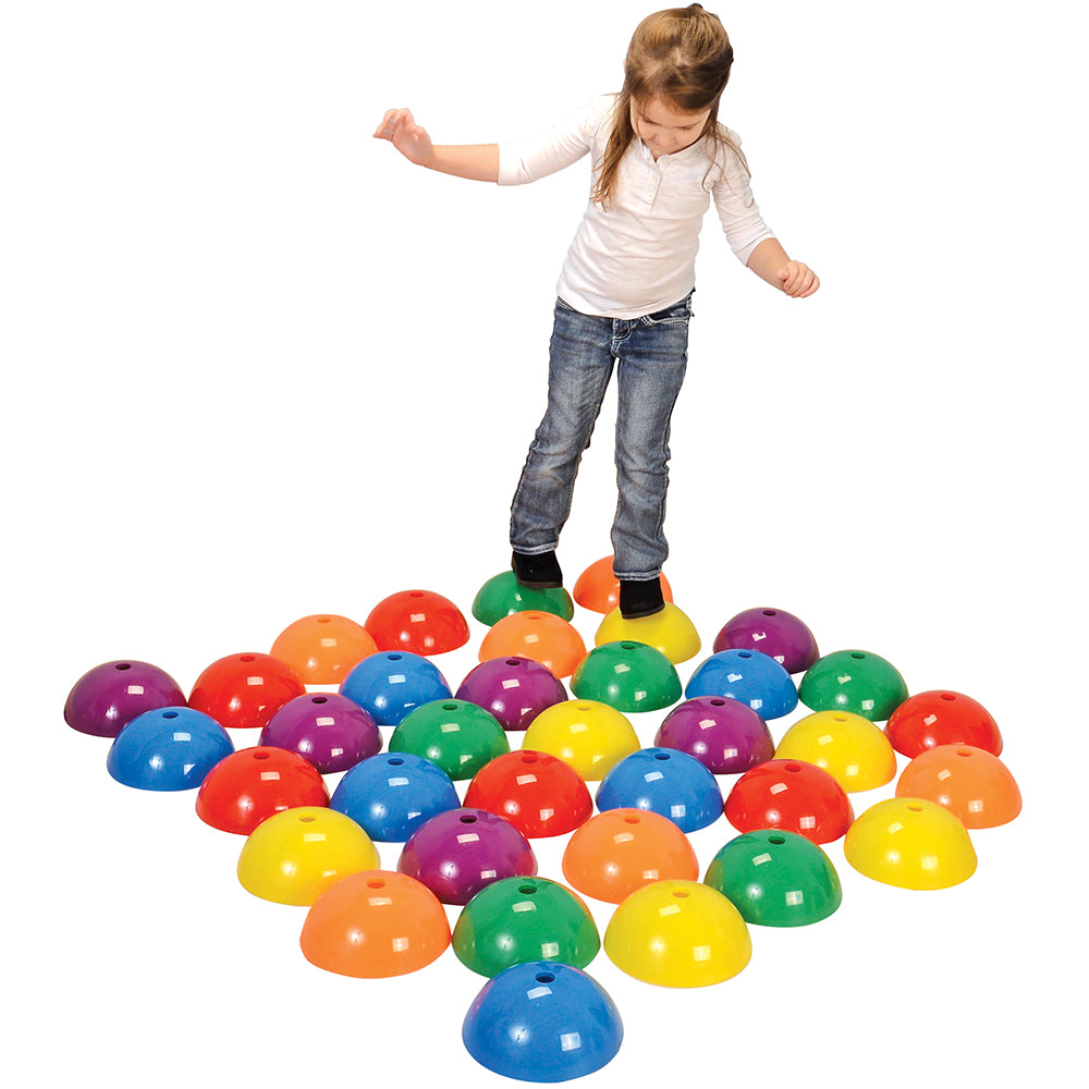 Balancing on Stepping Domes