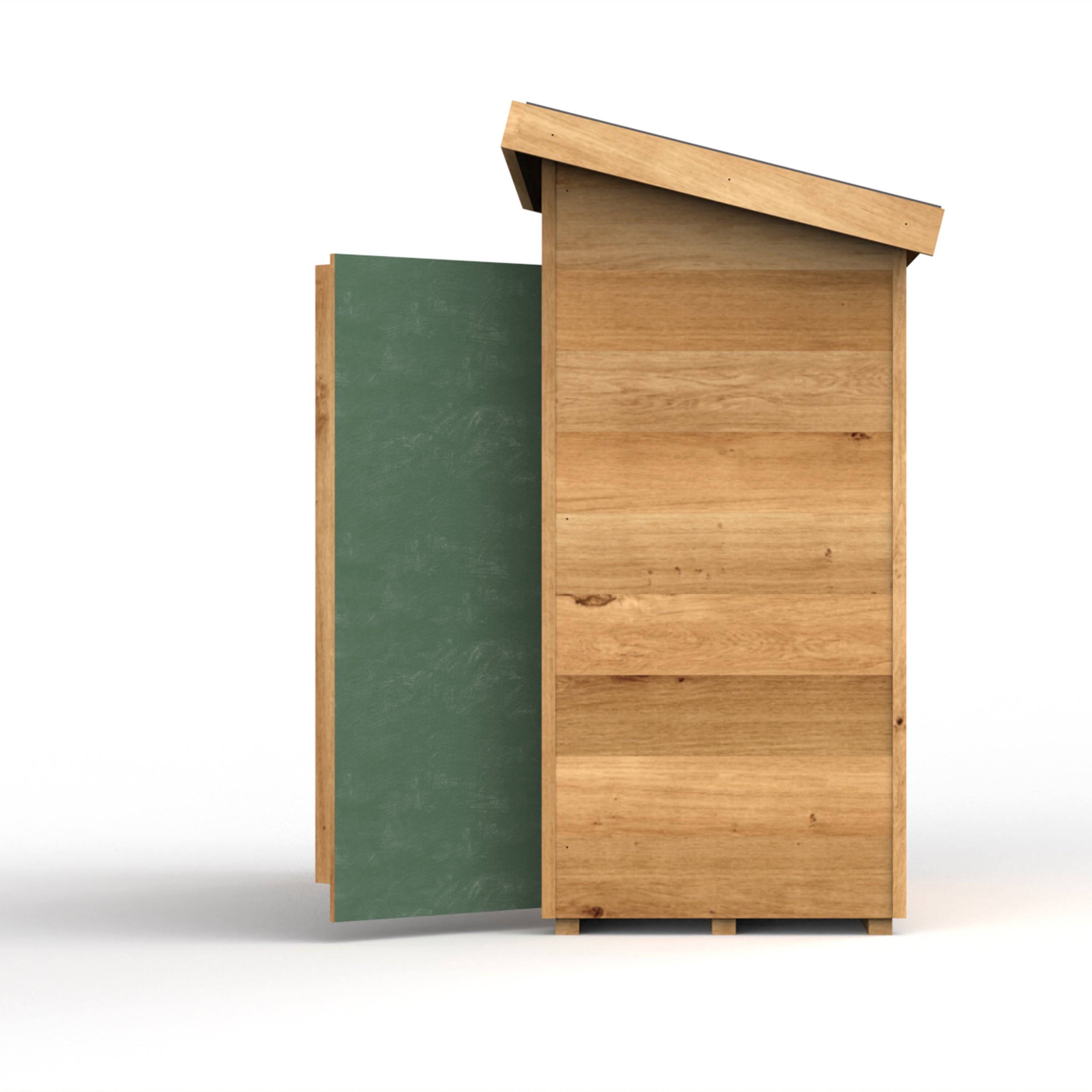 Toddler Outdoor Storage Shed | Child-Sized Wooden Learning & Math Materials Organizer