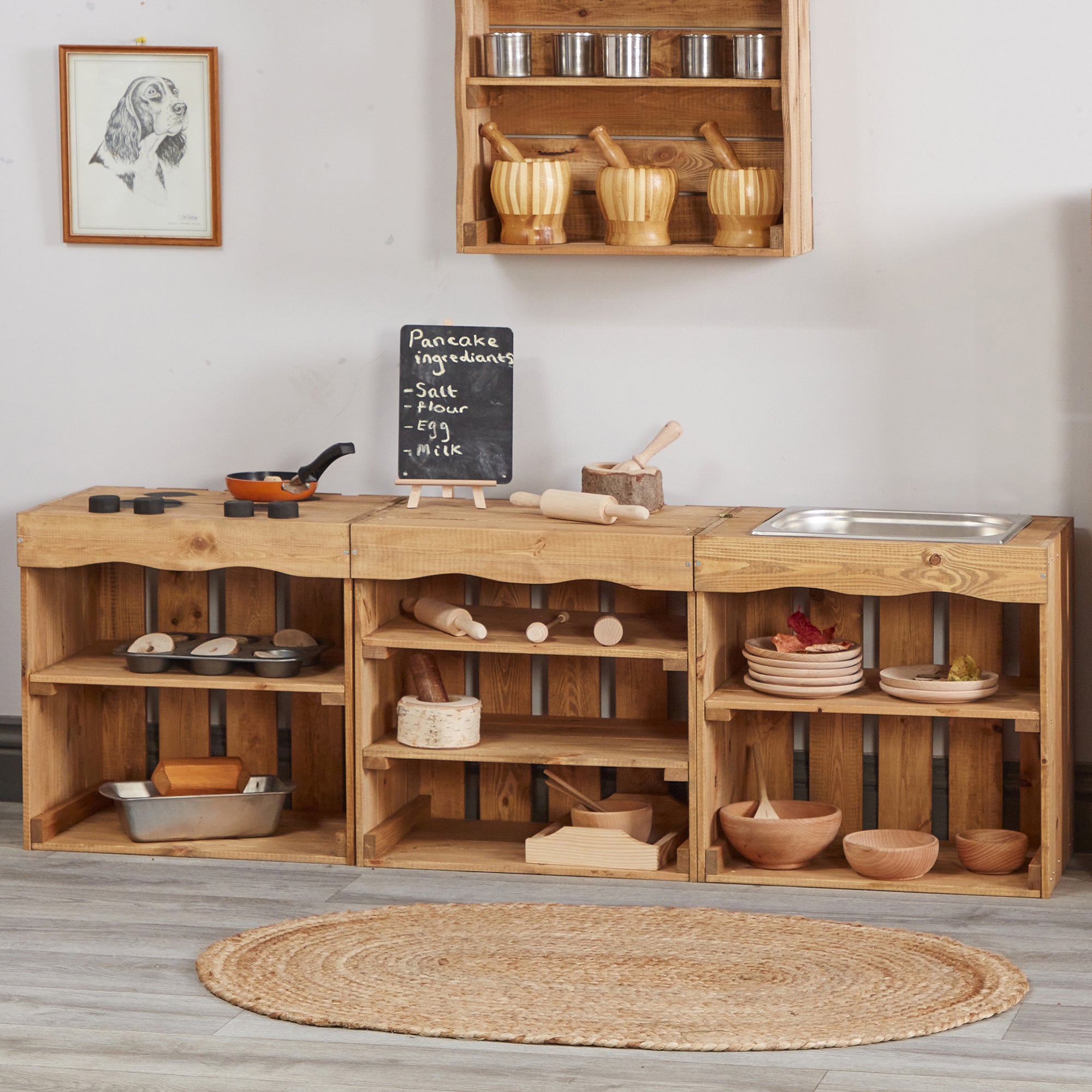 Farm Crate Kitchen - Set of 3