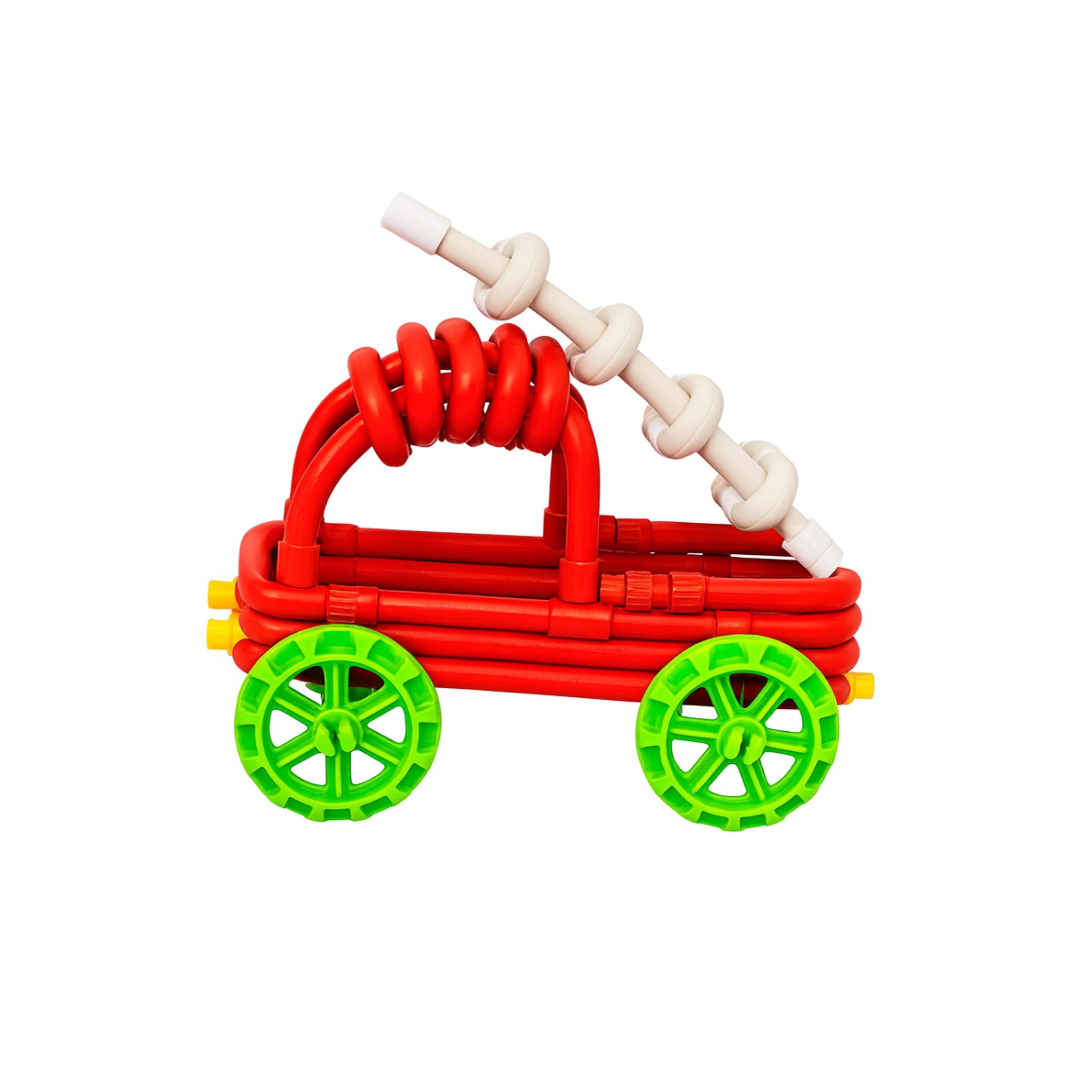 Bend-A-Build™ 94-Piece Flexible STEM Construction Toy Set | Open-Ended Building Tubes & Connectors