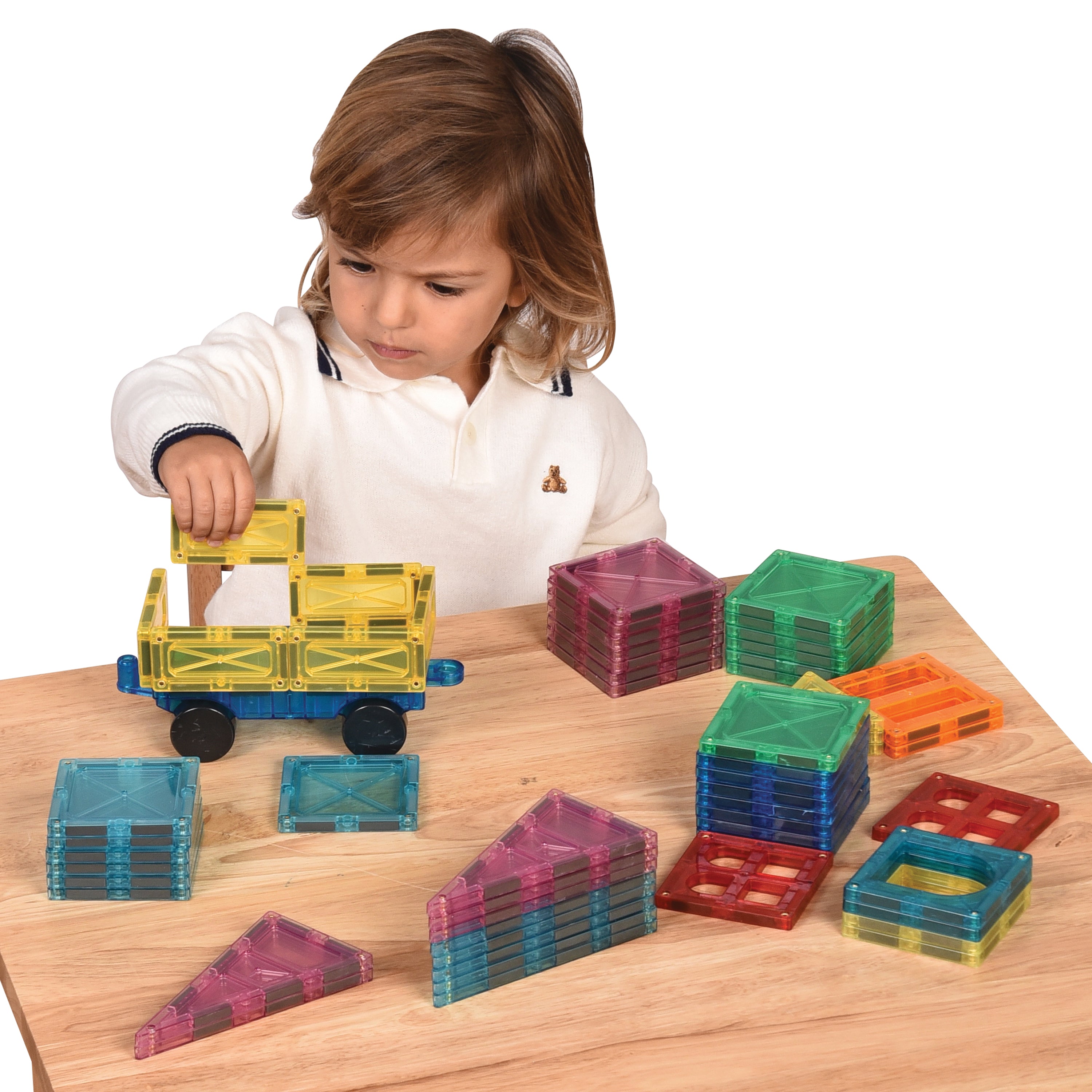 Magrivets™ Magnetic Tiles - Set of 112| Hands-On STEM Learning