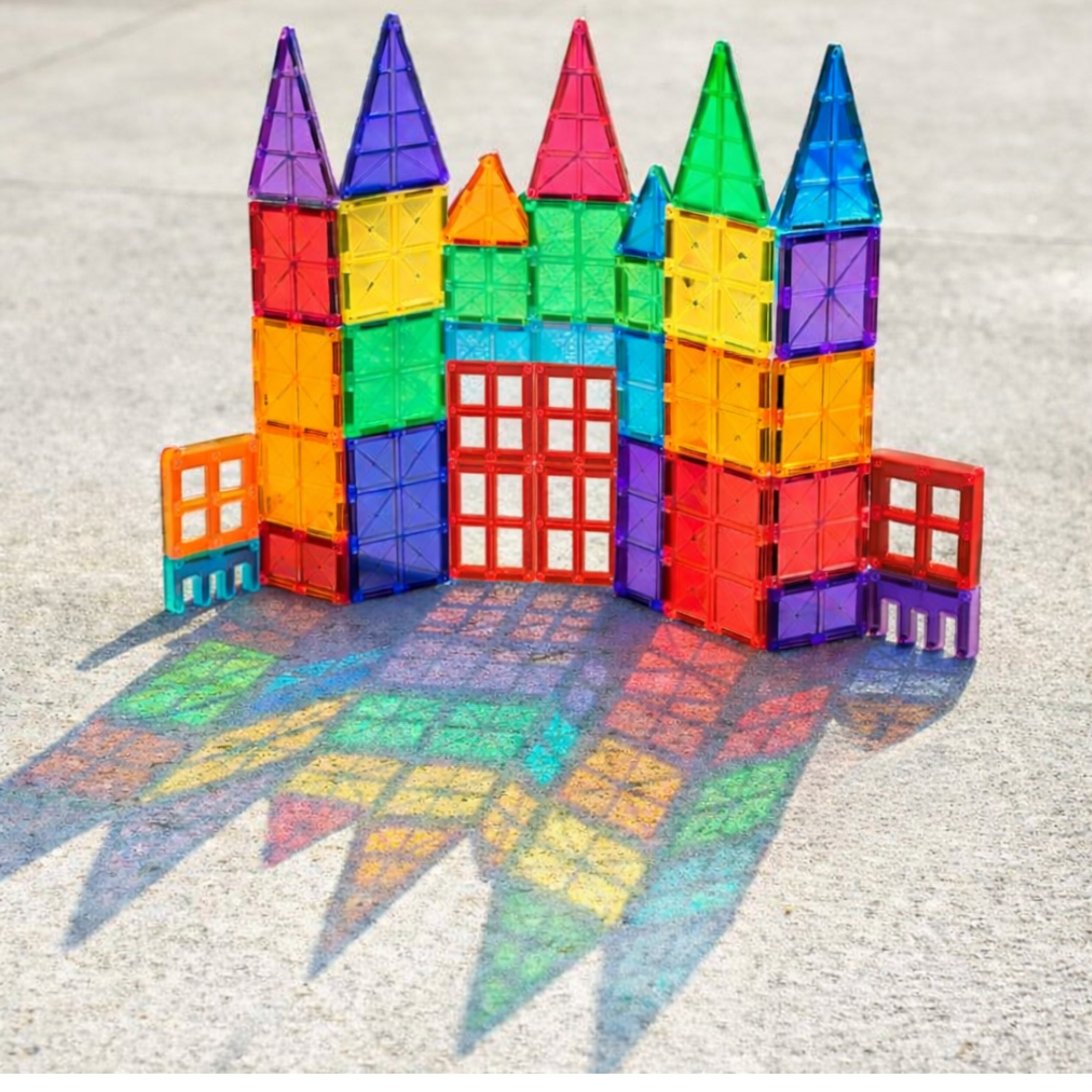 Magrivets™ Magnetic Tiles - Set of 112| Hands-On STEM Learning