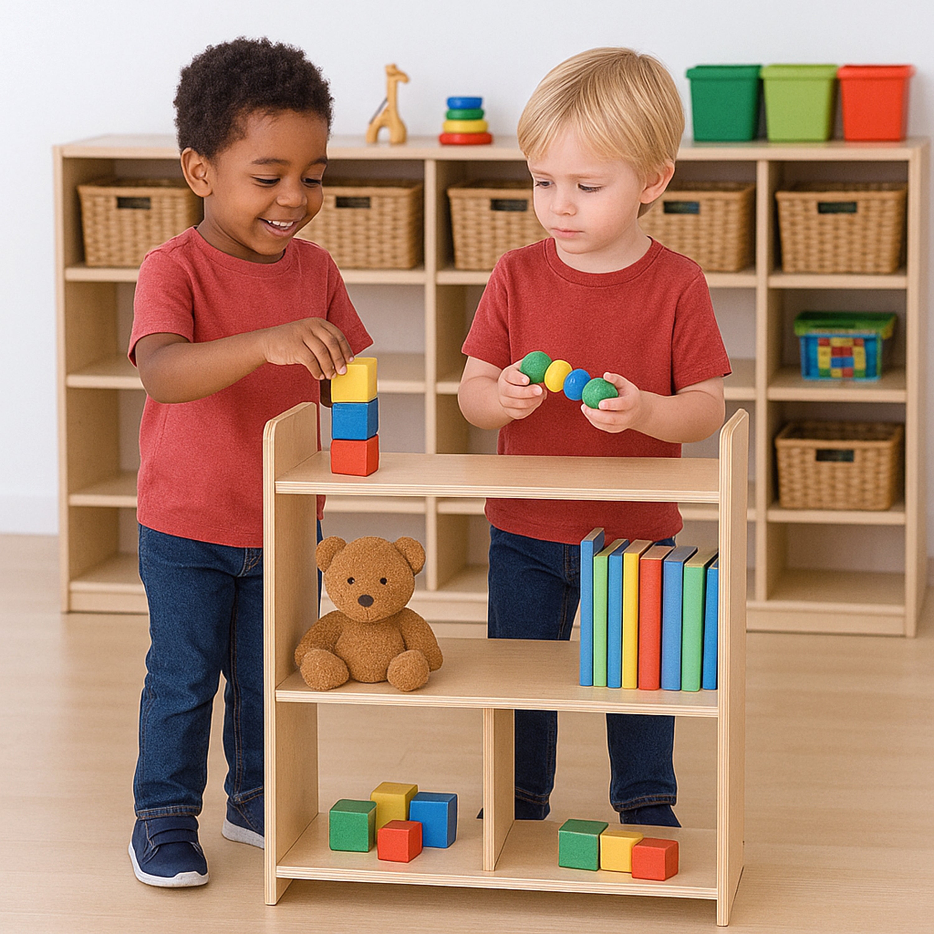 Dual-Access Toddler Shelf | GREENGUARD® Certified Storage Unit