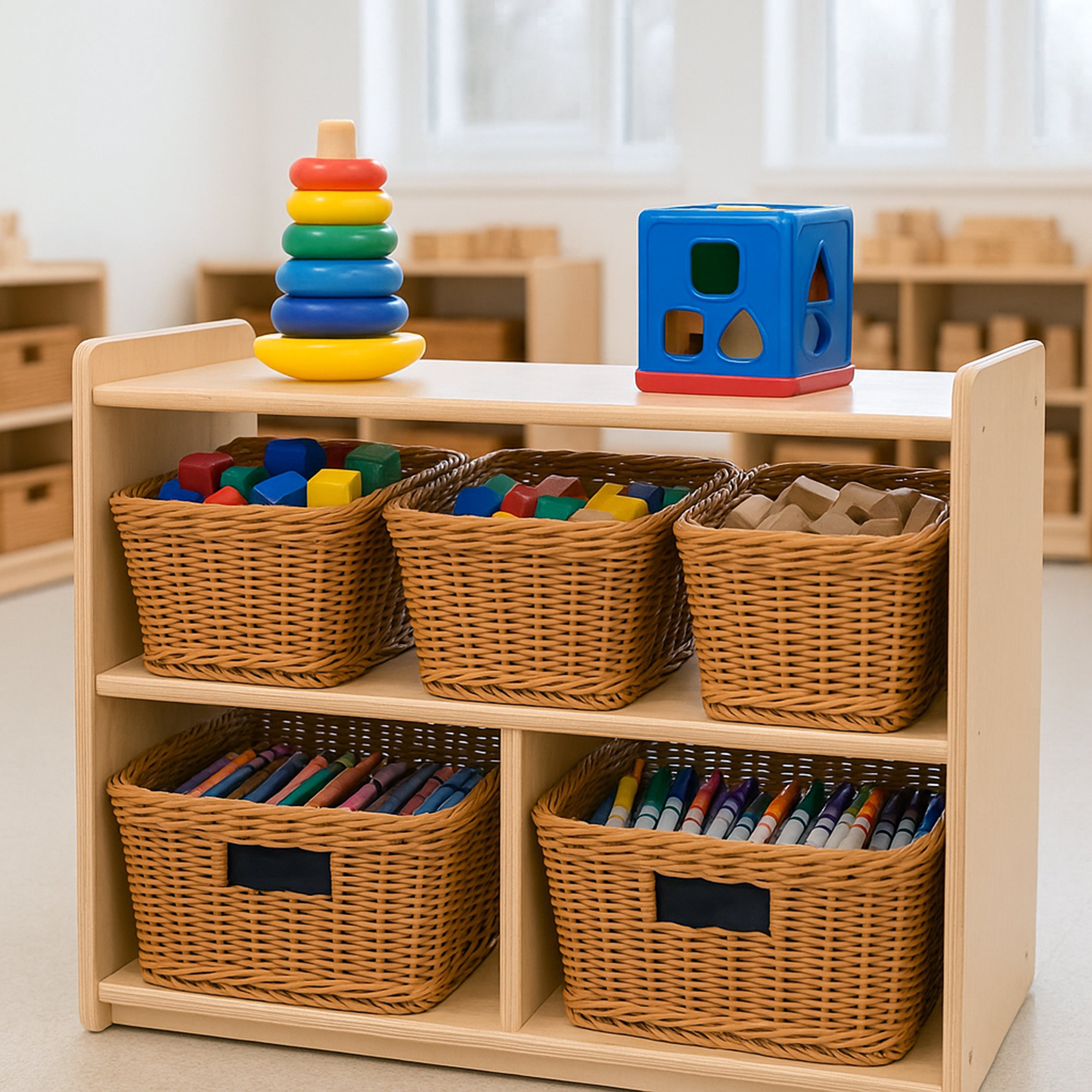 Dual-Access Toddler Shelf | GREENGUARD® Certified Storage Unit