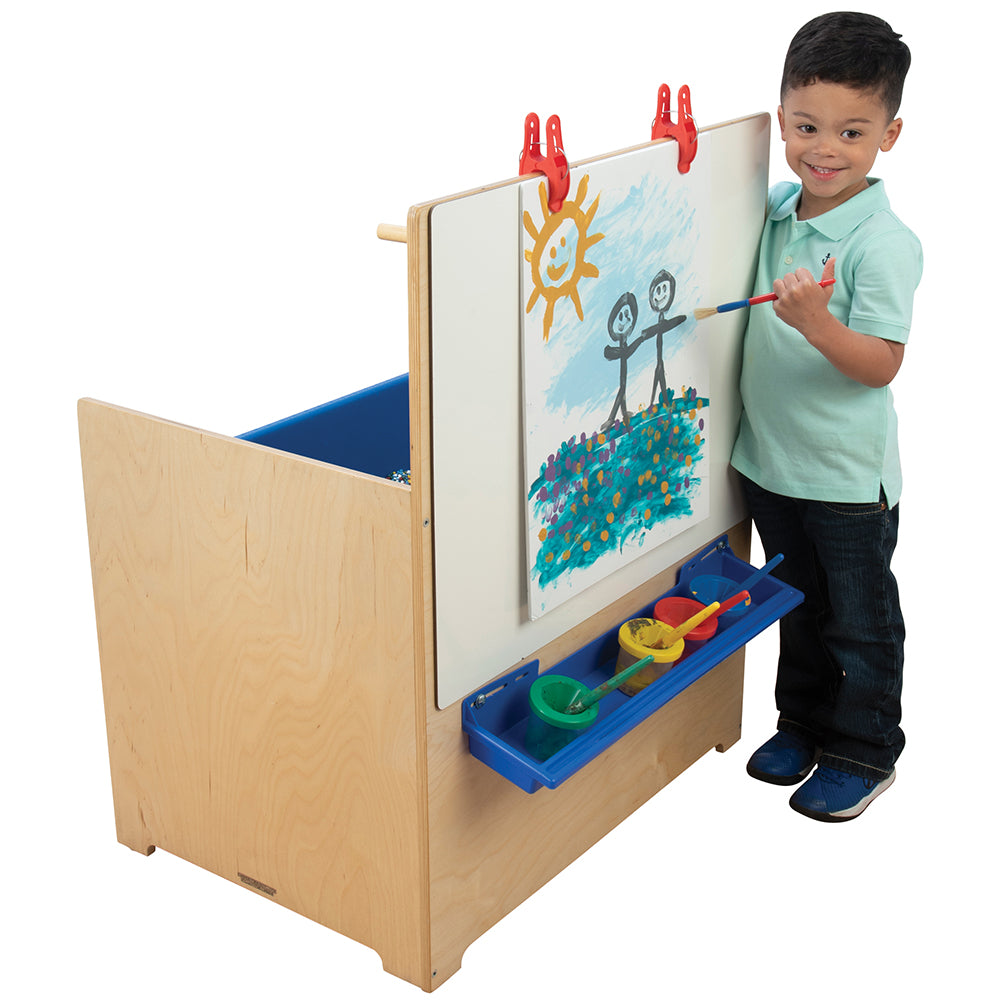 Kid Utilizing Wipe & Write Easel