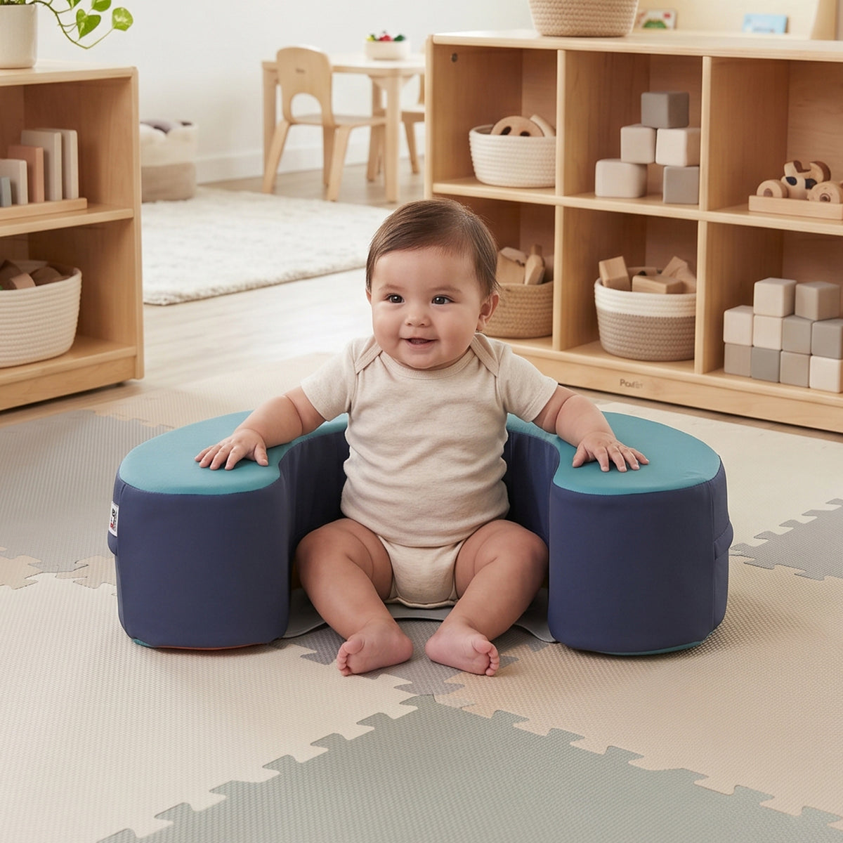 Baby Sit-Up Support Cushion | Soft & Stable Seat for Early Sitters