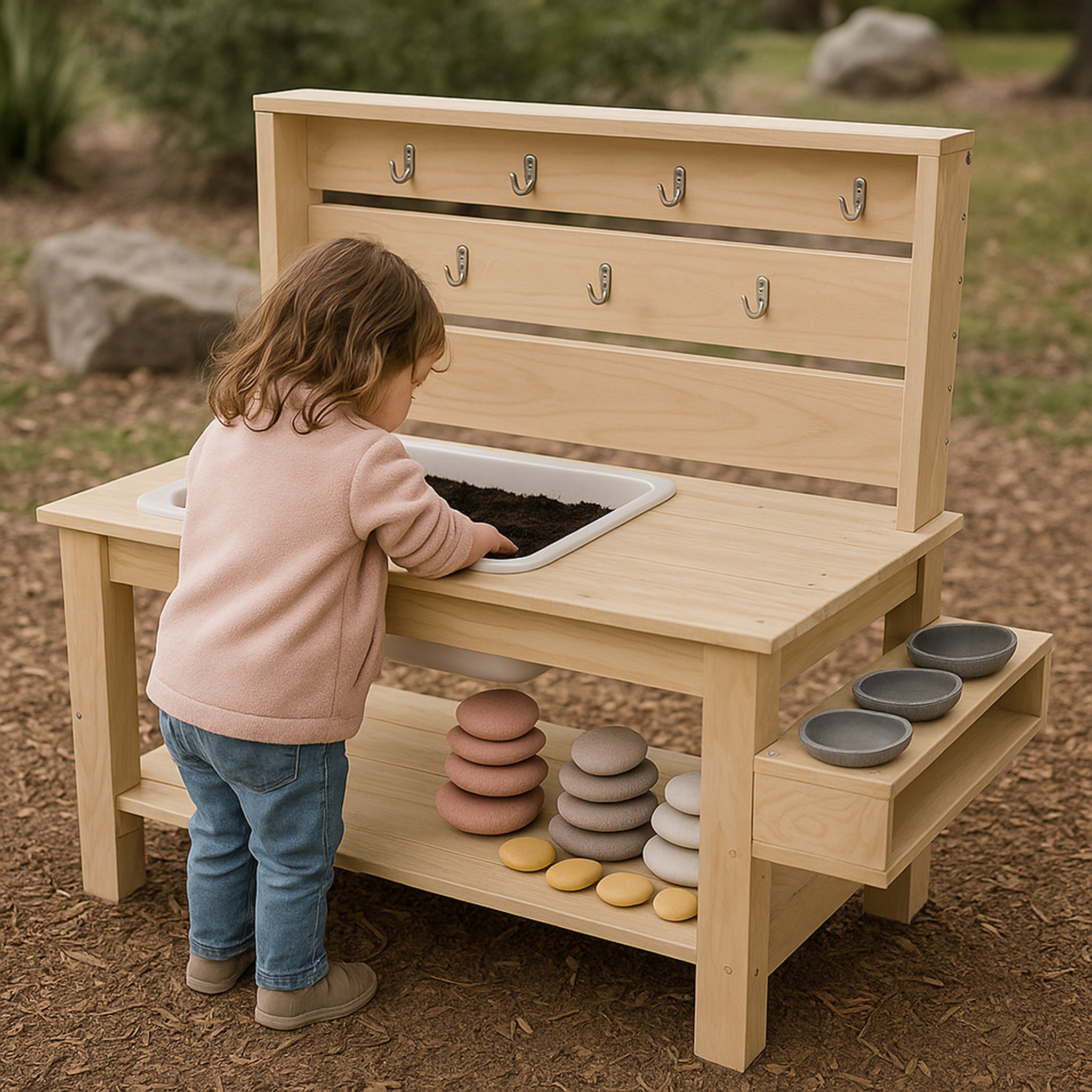 Outdoor Mud Kitchen for Sale Eco-Friendly Wooden Mud Kitchen