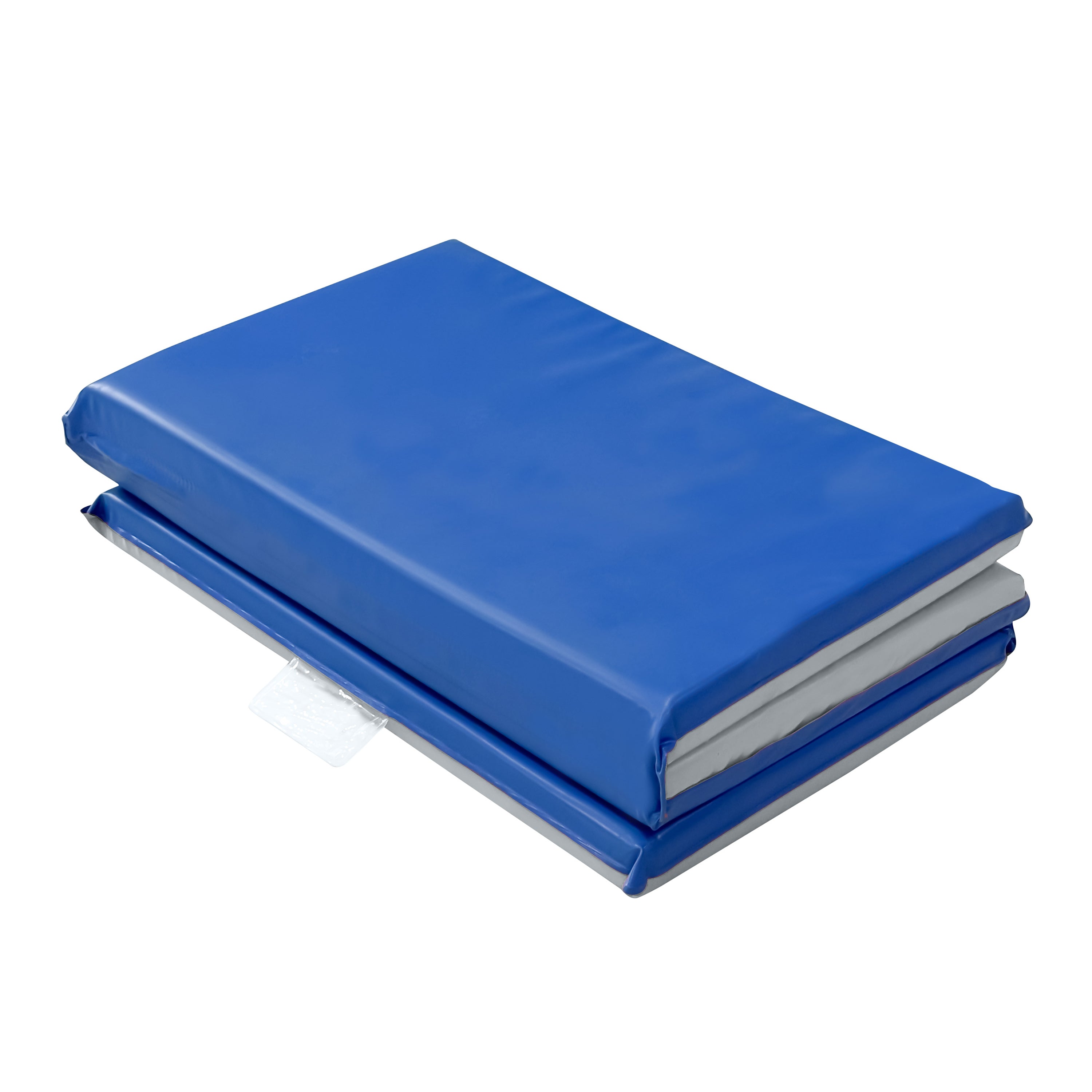 Blue mat on a white background
