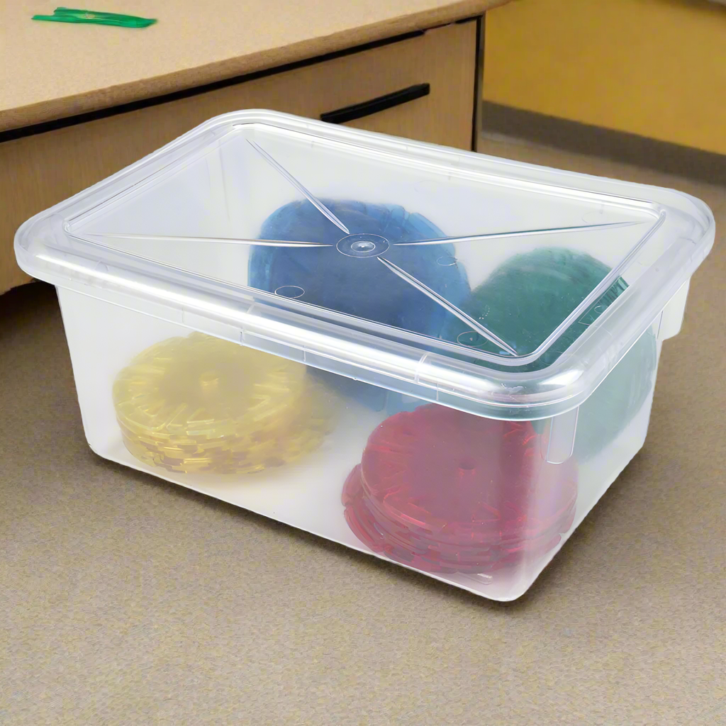 Clear Tough Tote | Durable Classroom Storage Bin